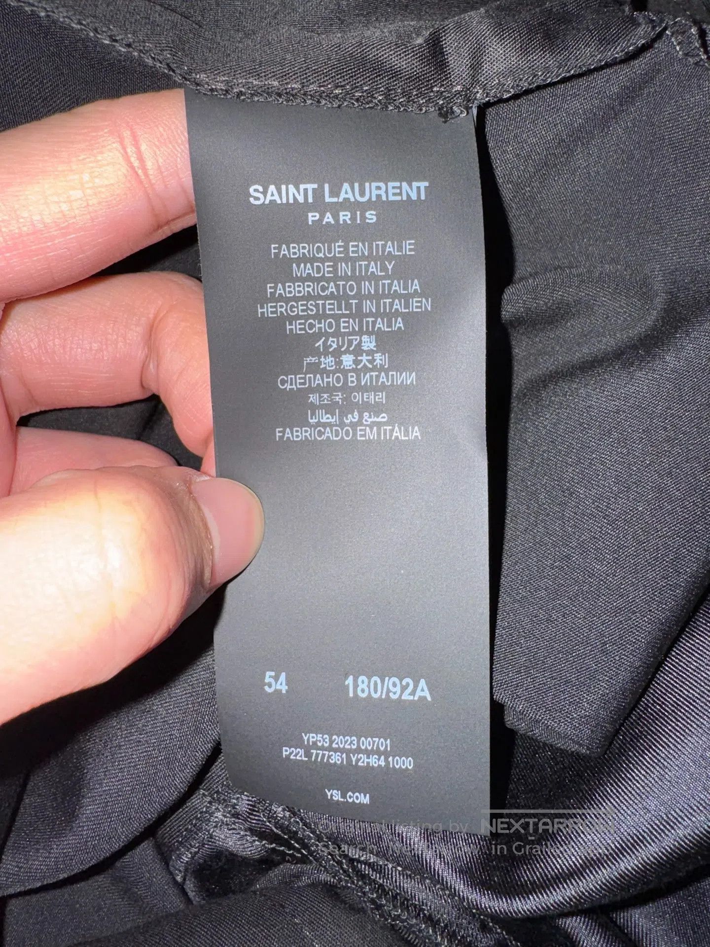 Saint Laurent Paris Saint Laurent Paris Men's Smoking Trousers| Size US 38 / EU 54 - 5 Thumbnail