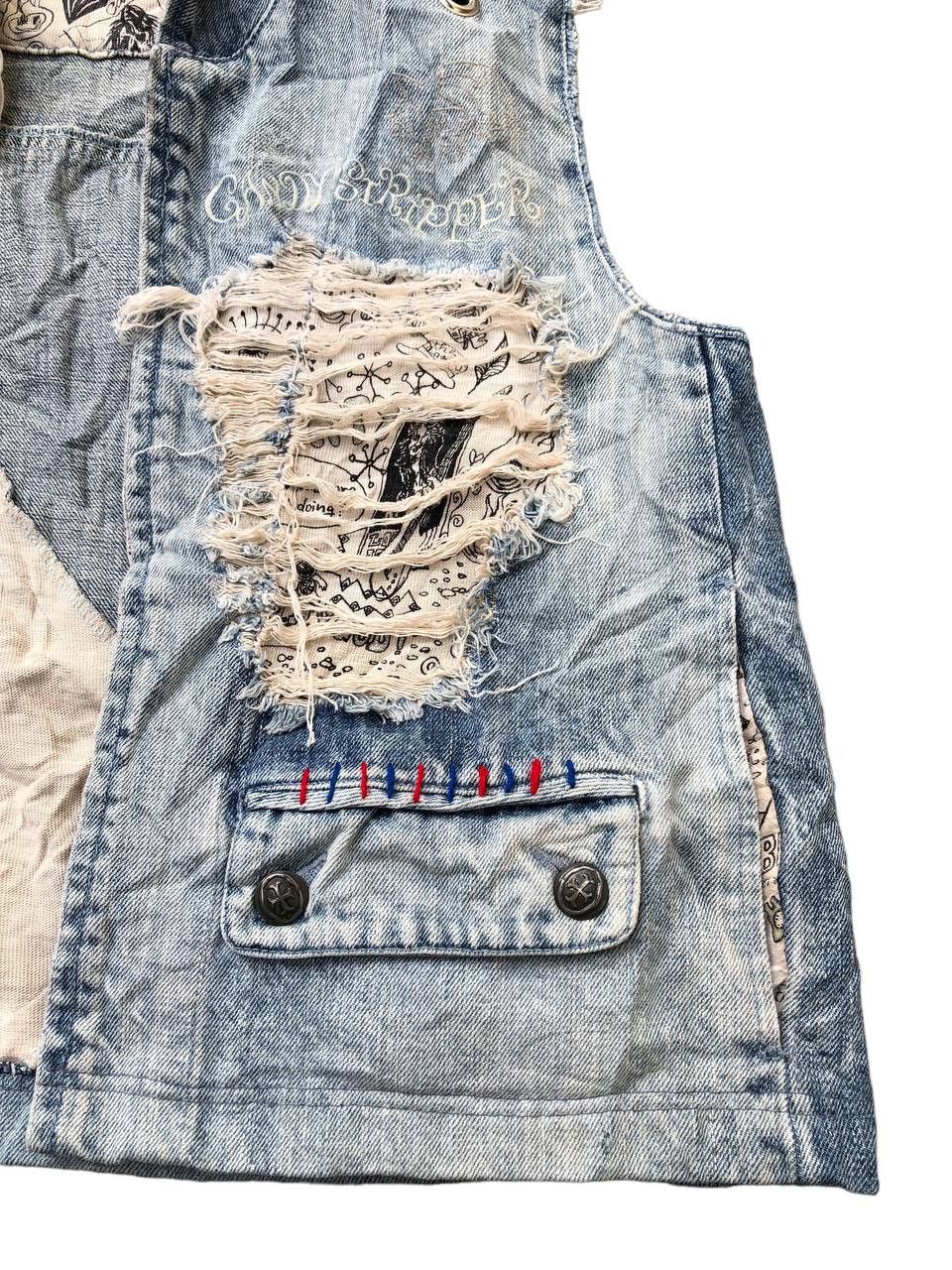 Designer × Japanese Brand Candy Stripper Ripped Vest Hoodie Size US M / EU 48-50 / 2 - 8 Thumbnail