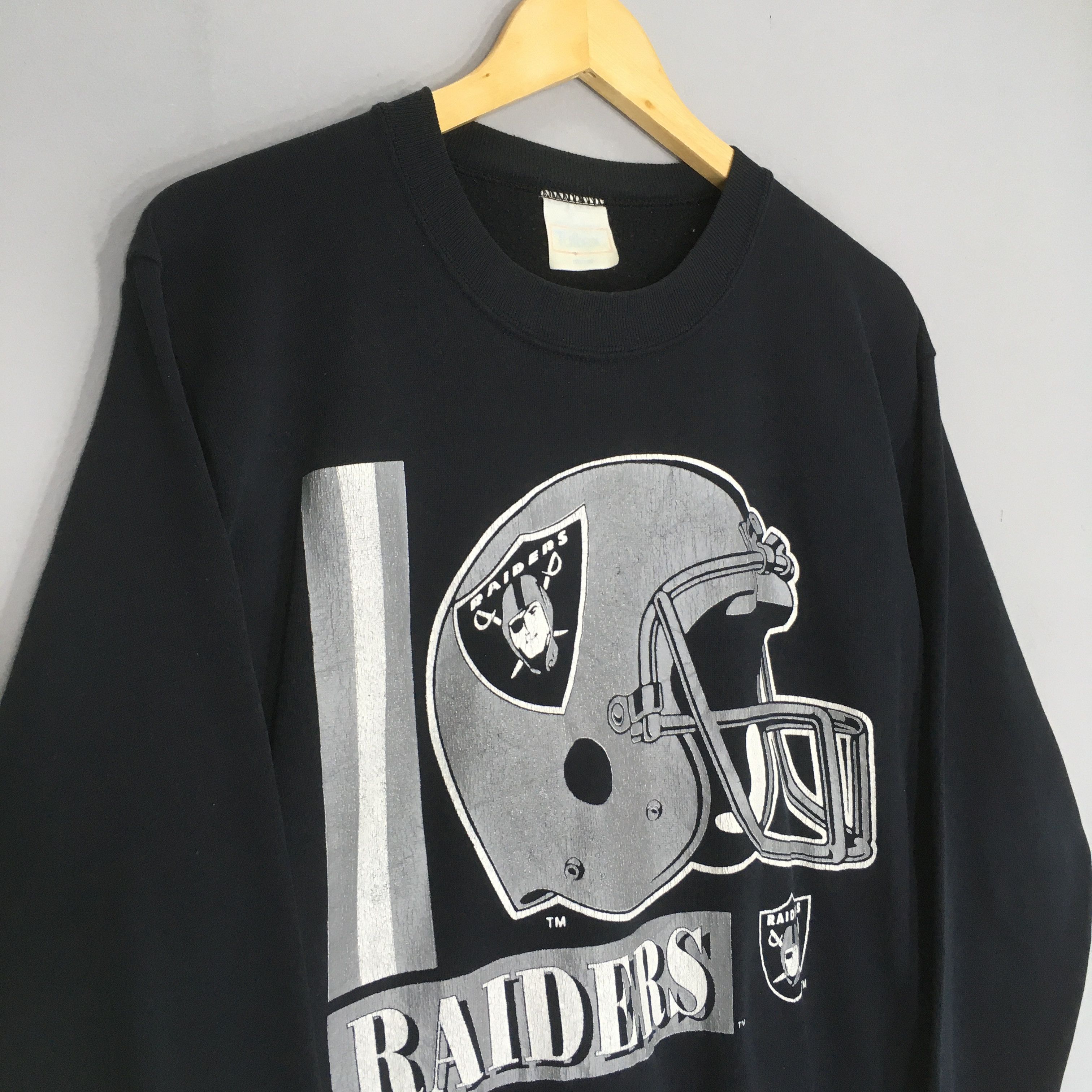 NFL × Vintage intage 90s Los Angeles Raiders NFL Sweatshirt Size US M / EU 48-50 / 2 - 4 Thumbnail