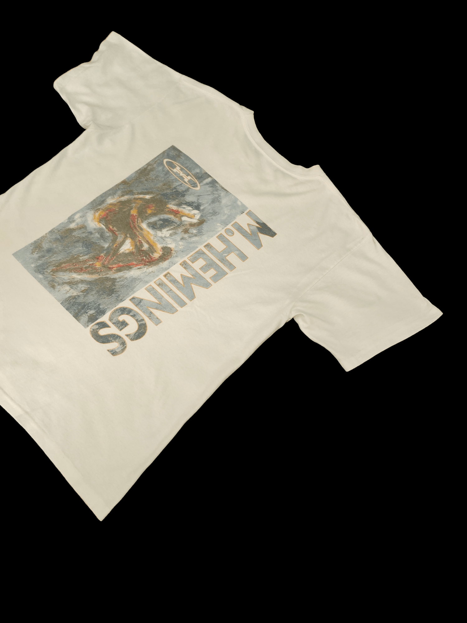 Quicksilver 1990s M.Hemings Pastel Artwork Surfing T-Shirt Size US L / EU 52-54 / 3 - 4 Thumbnail