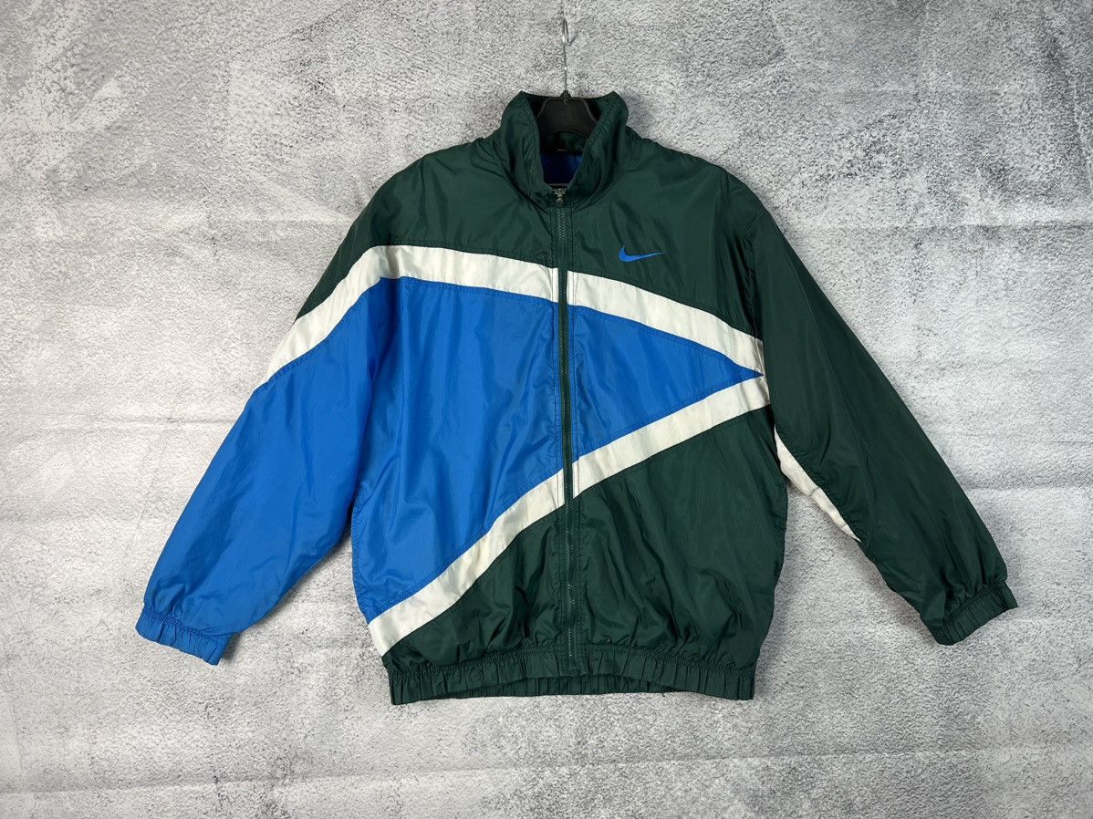 Nike × Vintage Vintage Nike big swoosh logo full zip Size US M / EU 48-50 / 2 - 2 Thumbnail