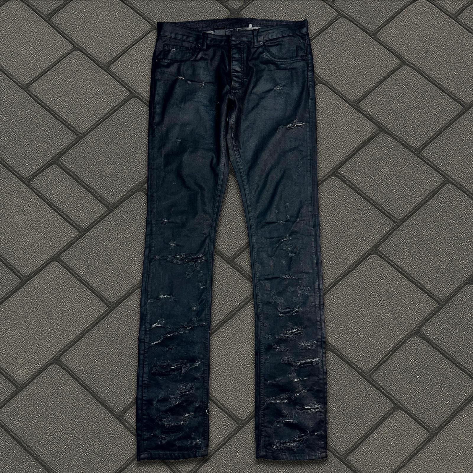 SS04 Dior Homme Waxed Strip Denim