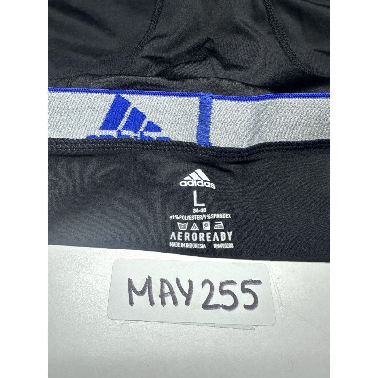 Adidas Adidas Men's Black Shorts Logo Compression Athletic Regular Large Size US 33 - 6 Thumbnail