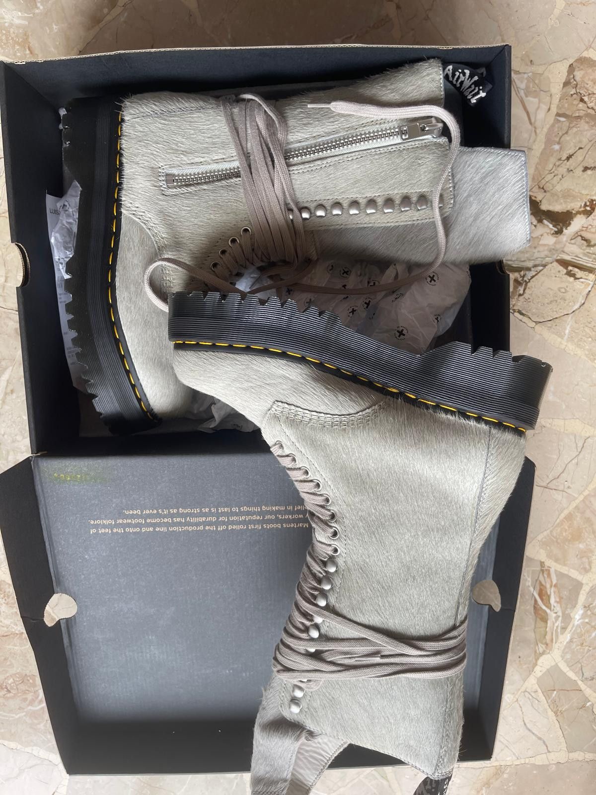 Dr. Martens × Rick Owens dr.martens x rick owens boots Size US 11 / EU 44 - 1 Thumbnail