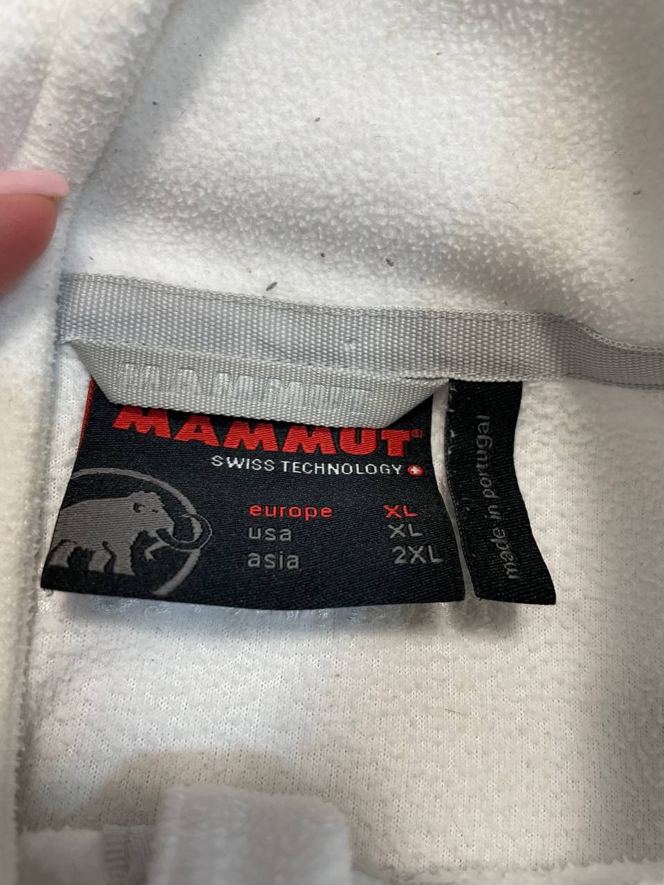 Mammut Ladies Mammut Swiss Technology White Full Zip Fleece Sweater Size XL / US 12-14 / IT 48-50 - 12 Thumbnail