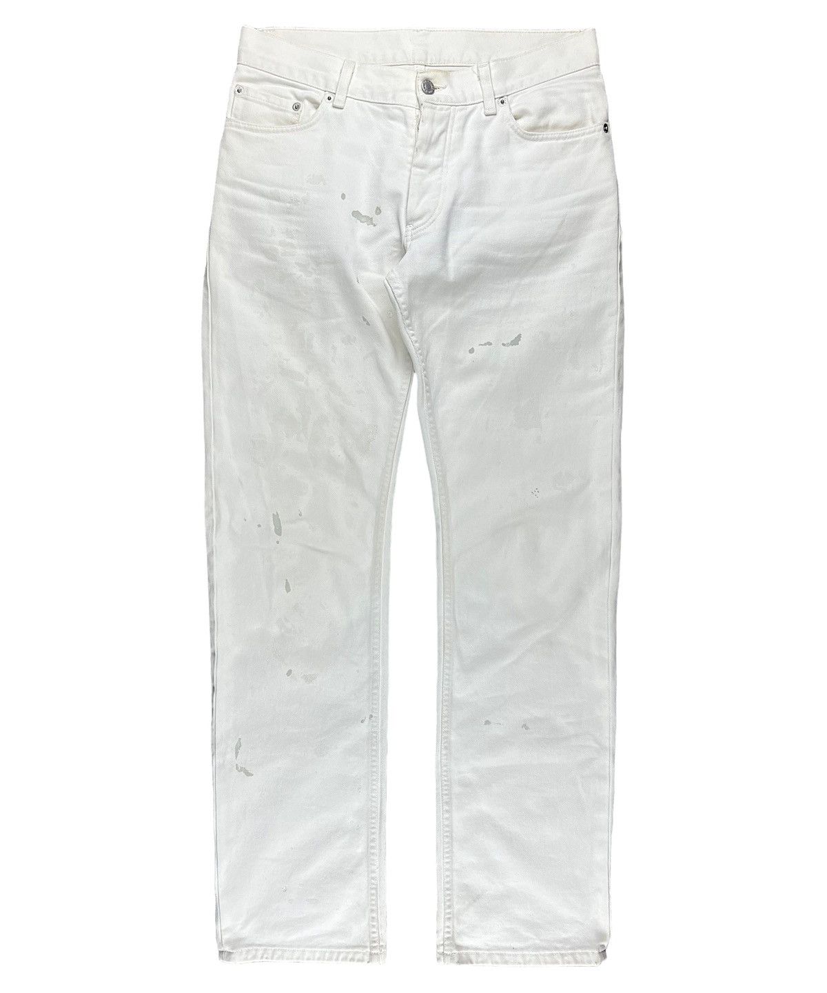 Helmut Lang SS99 Helmut Lang White Painter Denim Jeans Size US 31 - 1 Thumbnail