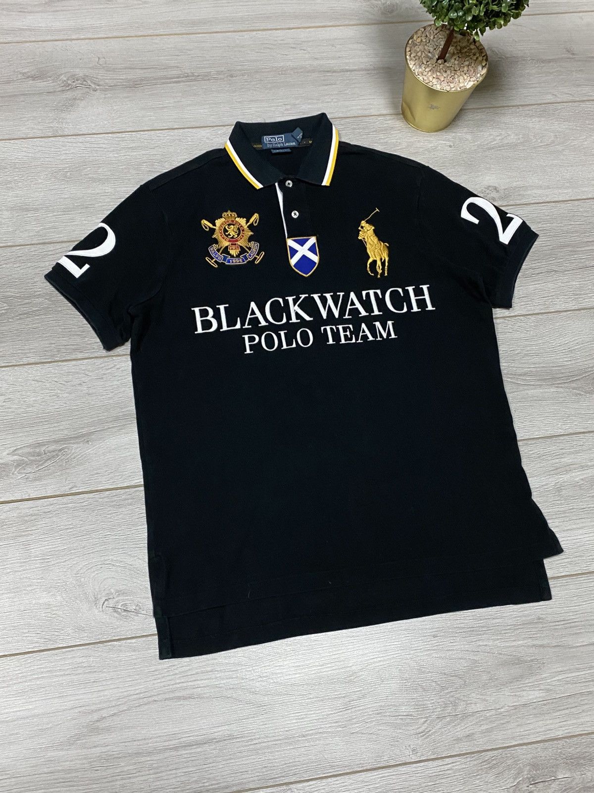 Polo Ralph Lauren BLACKWATCH ポロシャツ　ゼッケン3 Polo Ralph Lauren BLACKWATCH ポロシャツ ゼッケン3 - メルカリ