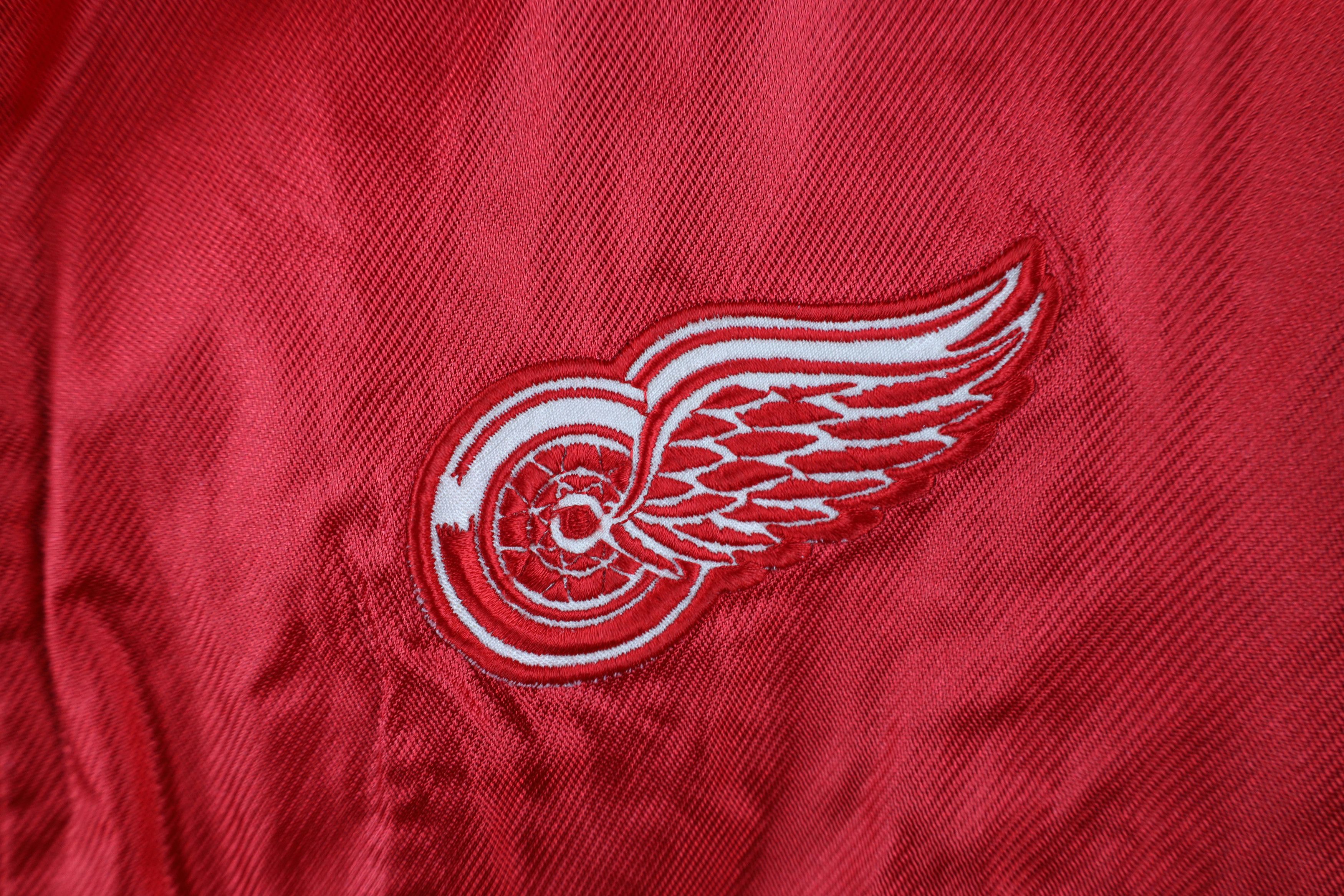 Vintage Vintage 90s Red Wings Hockey Full Zip Windbreaker Jacket Size US S / EU 44-46 / 1 - 5 Thumbnail