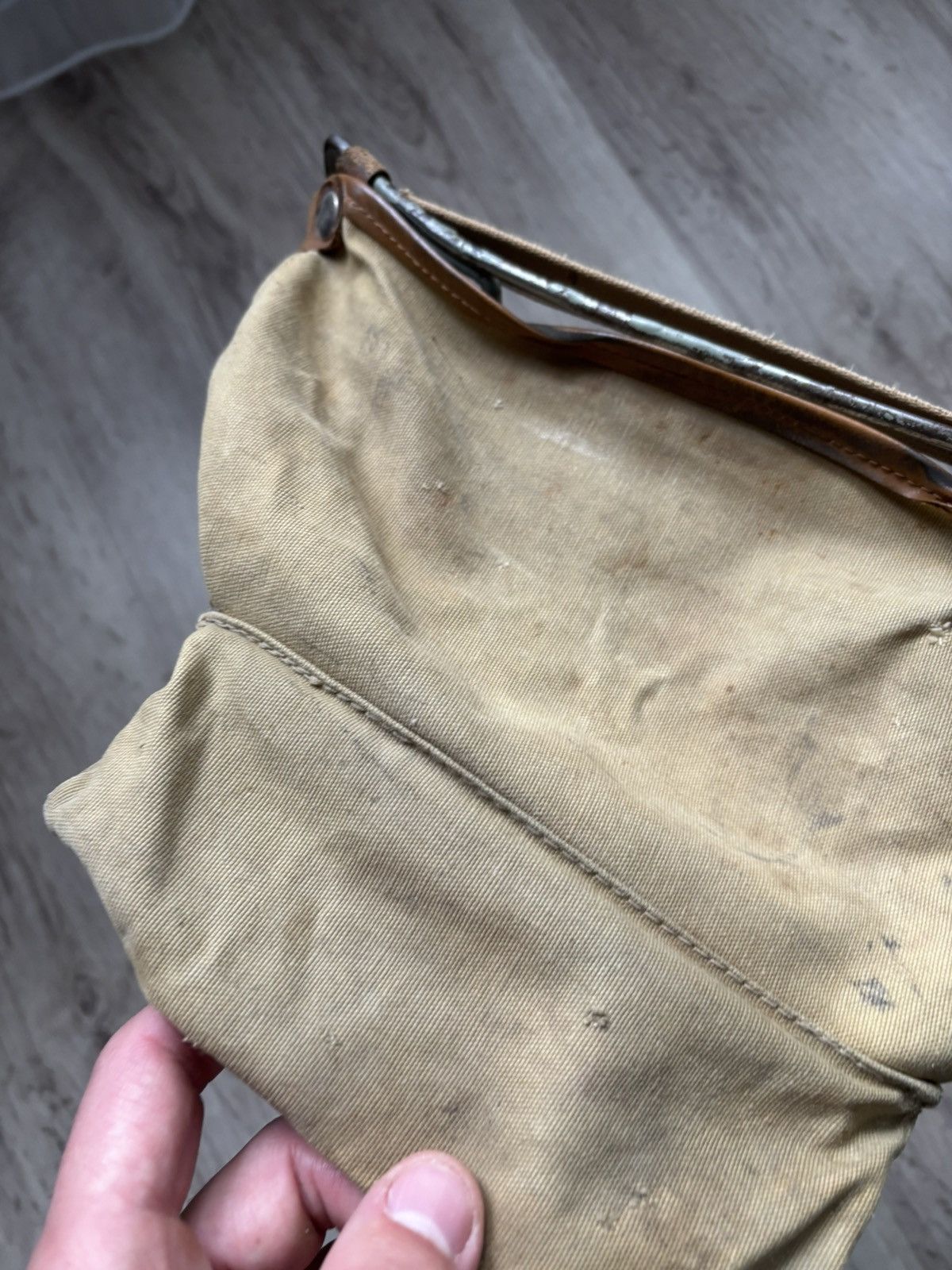 Other Vintage German Canvas & Leather Small Daypack 1950s–1970s Size ONE SIZE - 5 Thumbnail