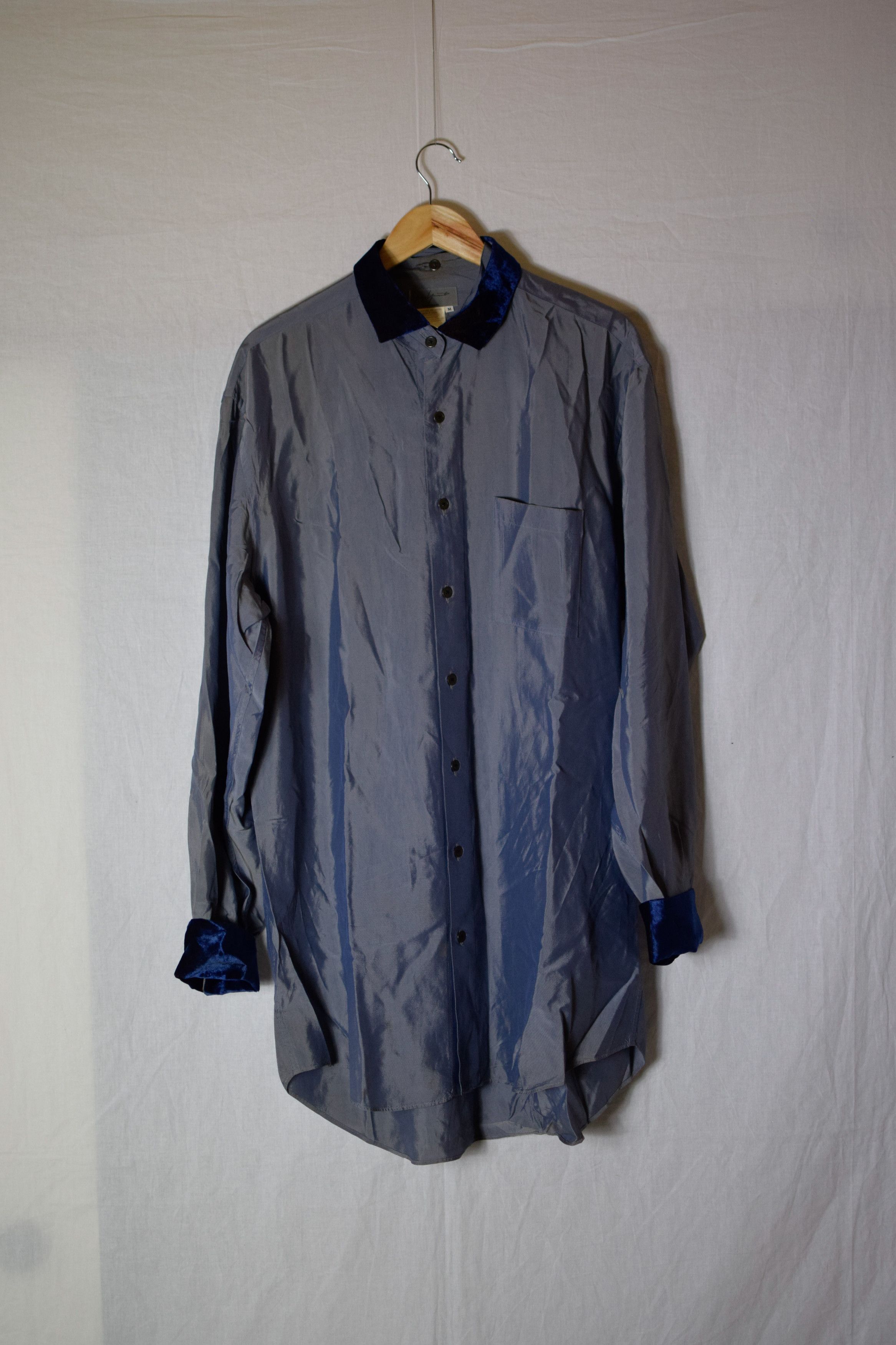 Yohji Yamamoto YYPH Archive Velvet Detail Shirt Size US L / EU 52-54 / 3 - 2 Thumbnail