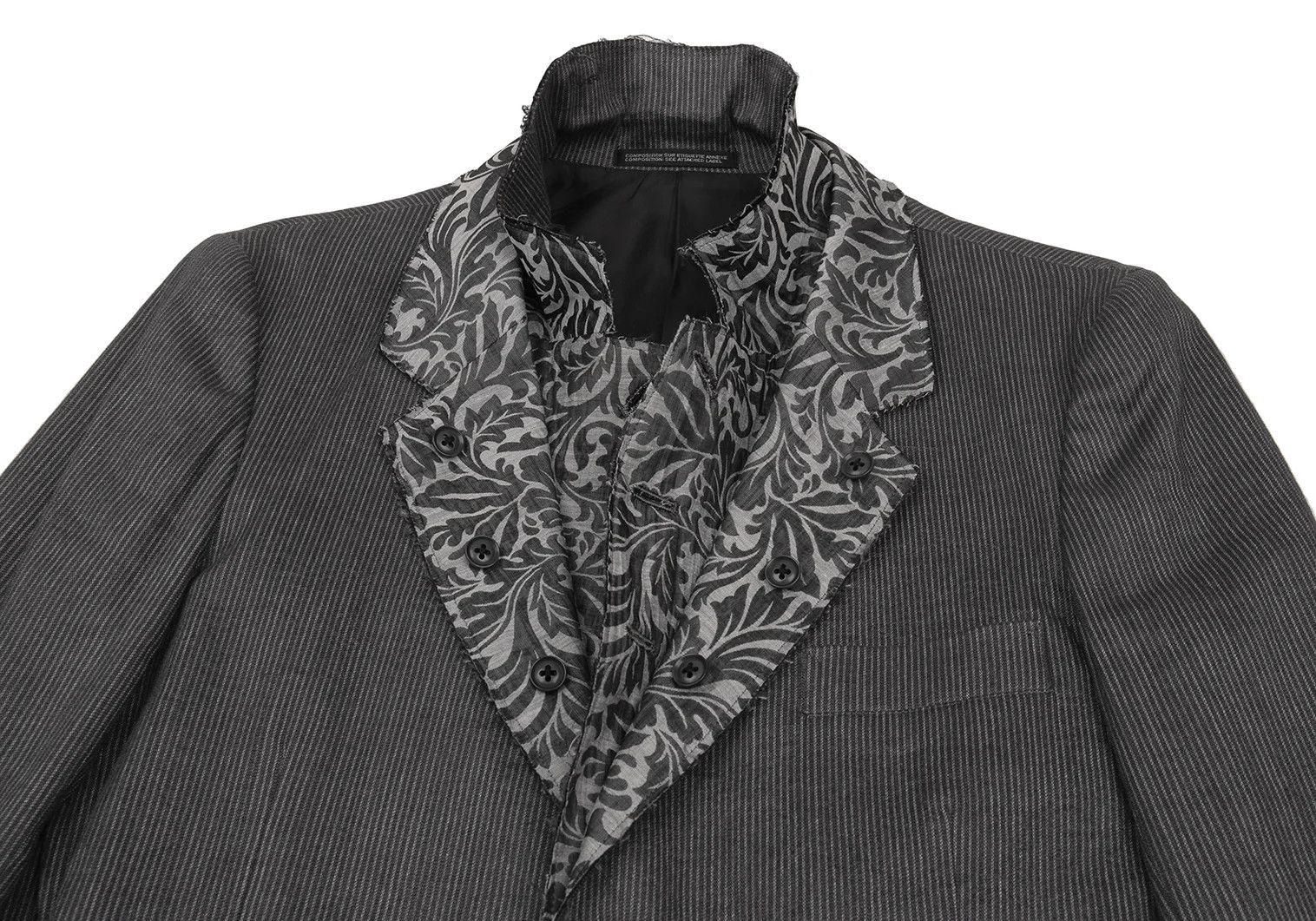 Yohji Yamamoto Yohji Yamamoto Gray Linen Blend Jacket Size US S / EU 44-46 / 1 - 3 Thumbnail