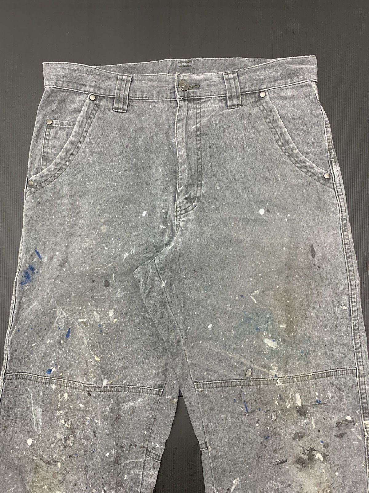 Uniqlo THRASHED FADED Uniqlo Double Knee Painter Pant Size US 33 - 4 Thumbnail