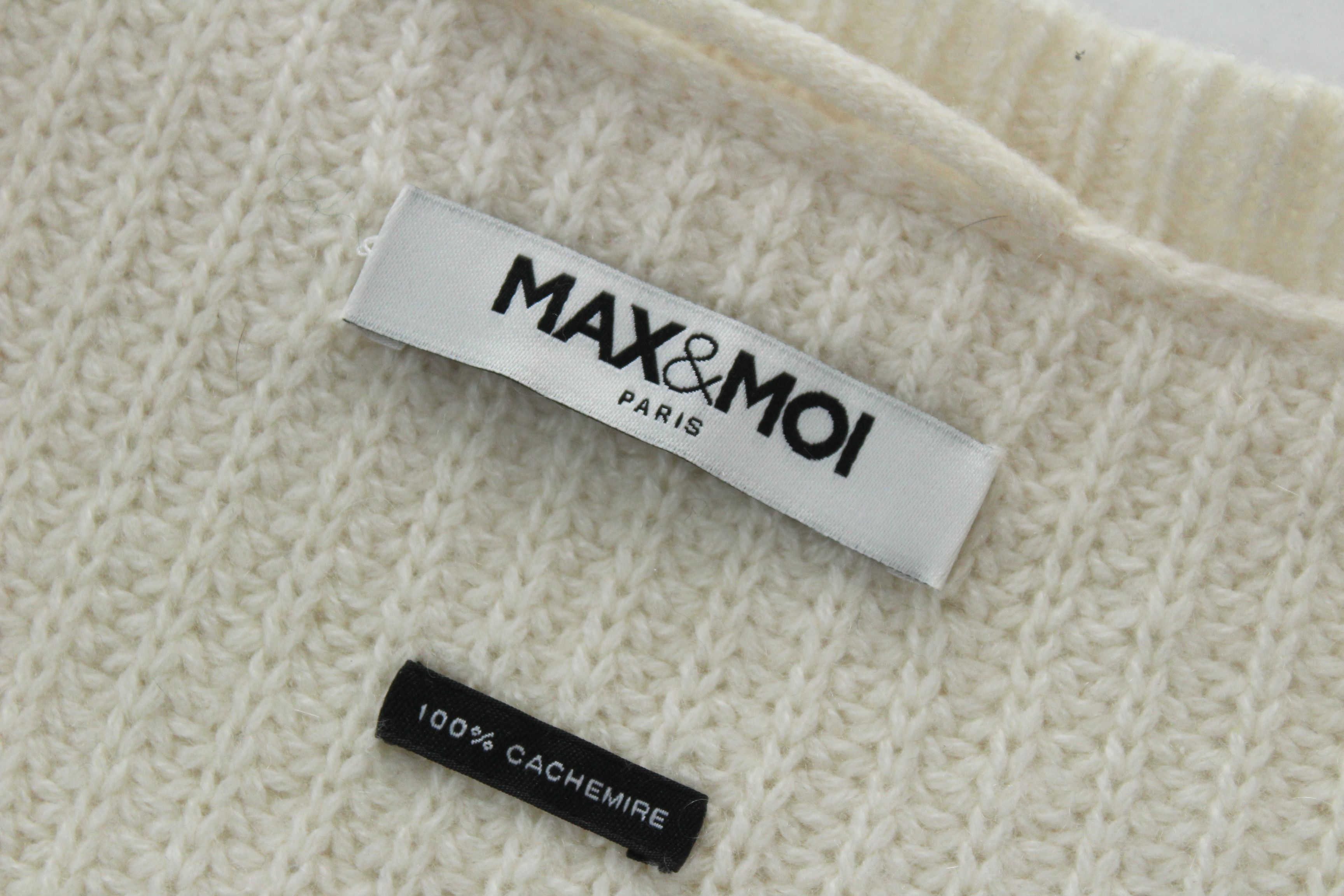 Other Max & Moi Paris 100% Cashmere Lace-Up Sweater Dress Size M / US 6-8 / IT 42-44 - 7 Thumbnail