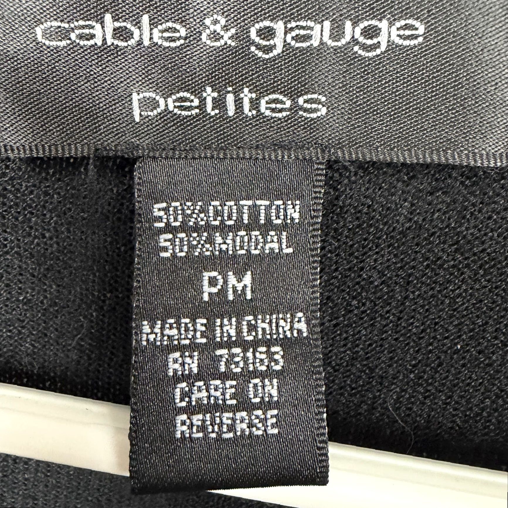 Vintage Cable & Gauge Womens PM Black Lightweight Knit Pullover Sweater Ruffle Front Cotton Modal Scoop Neck Office Chic Casual Knitwear Shoes? Size M / US 6-8 / IT 42-44 - 5 Thumbnail