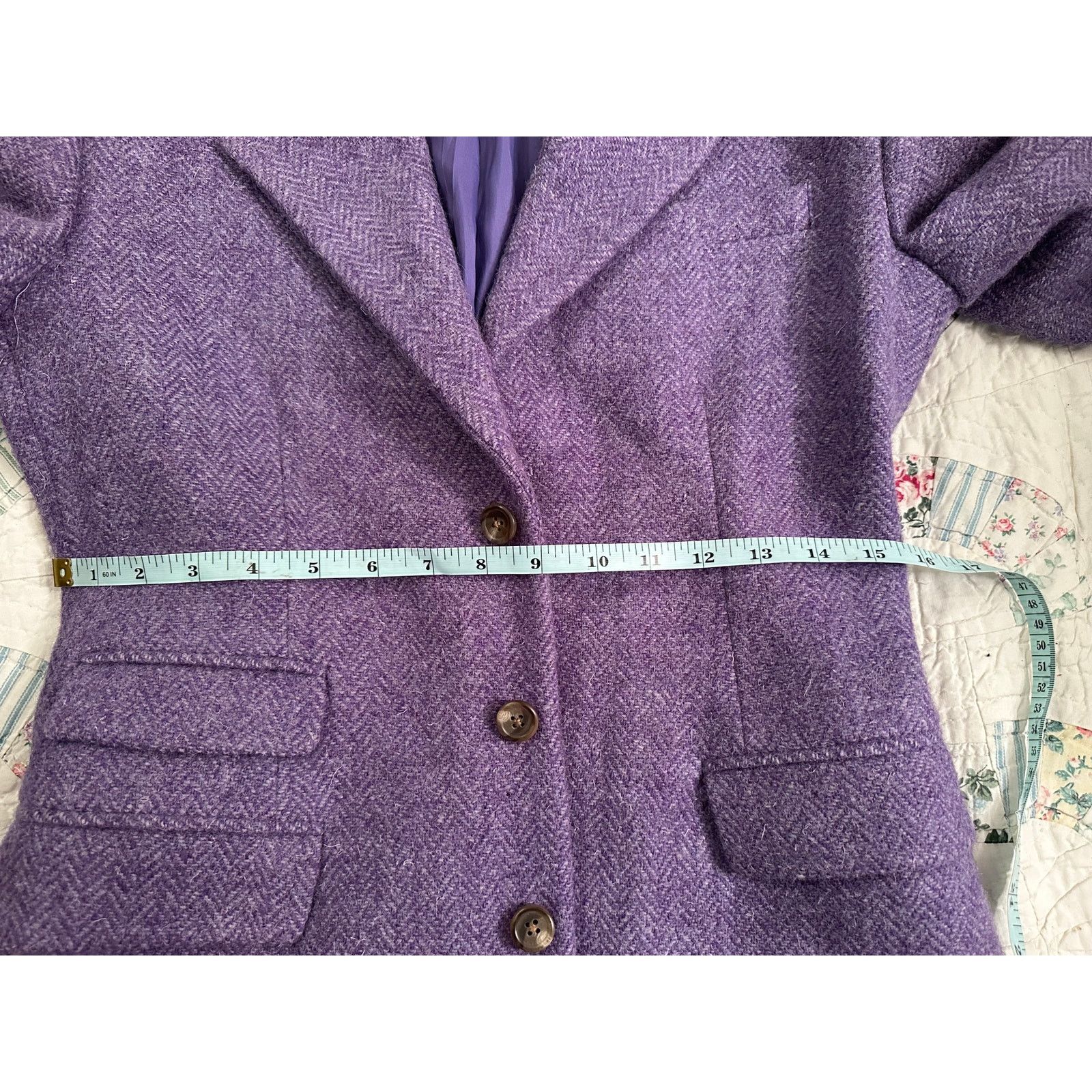 Ralph Lauren VINTAGE UNWORN RALPH LAUREN HARRIS TWEED BLAZER JACKET Size S / US 4 / IT 40 - 8 Thumbnail