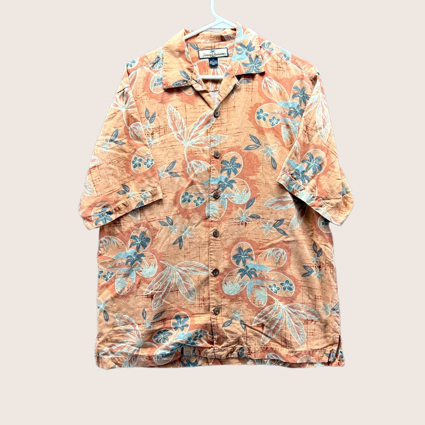 Tommy Bahama VINTAGE Tommy Bahama Shirt Men Small Adult Orange Silk Floral Button-Down Short Sleeve Regular Fit Mens Size US S / EU 44-46 / 1 - 1 Thumbnail