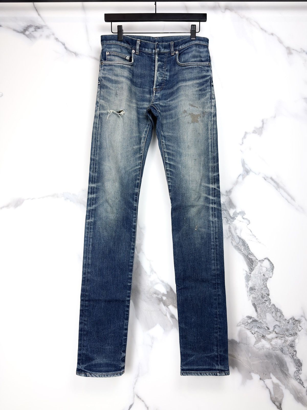 Dior AW12 Dior Homme Clawmark Faded Denim Jeans | Grailed