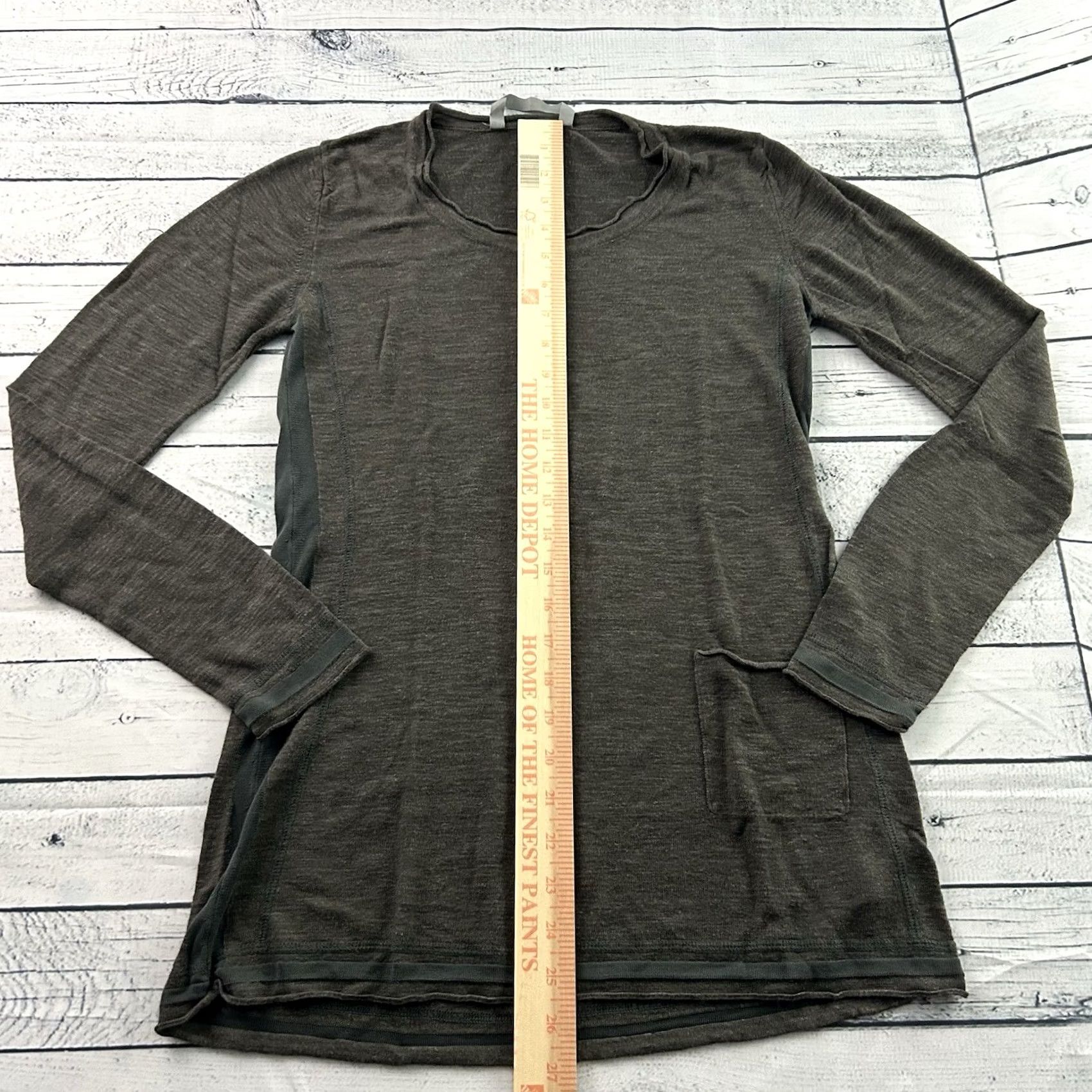 Athleta Athleta Brown Viscose Linen Silk Long Sleeve Sweater Top Women's M Shirt Size M / US 6-8 / IT 42-44 - 3 Thumbnail