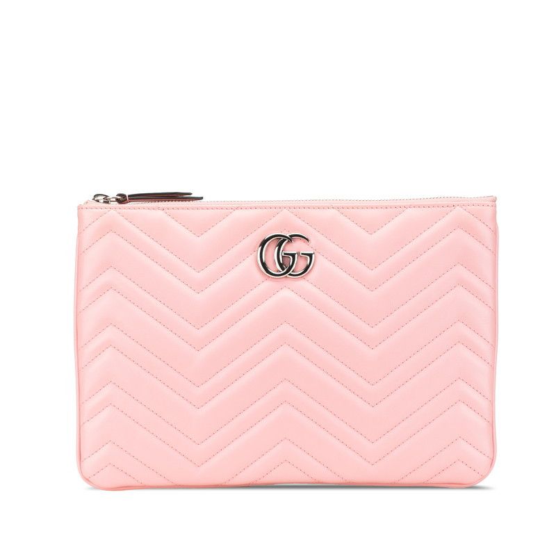 Gucci Gucci Gucci GG Marmont Leather Clutch Bag Leather Clutch Bag 525541 Size ONE SIZE - 1 Thumbnail