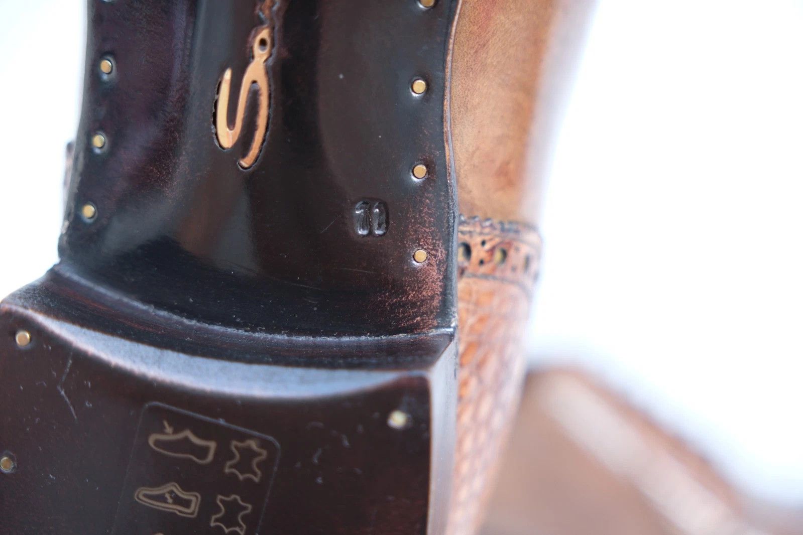Santoni New Santoni Brown Exotic Leather Oxford UK 11 EU 45 US 12 Size US 12 / EU 45 - 7 Thumbnail