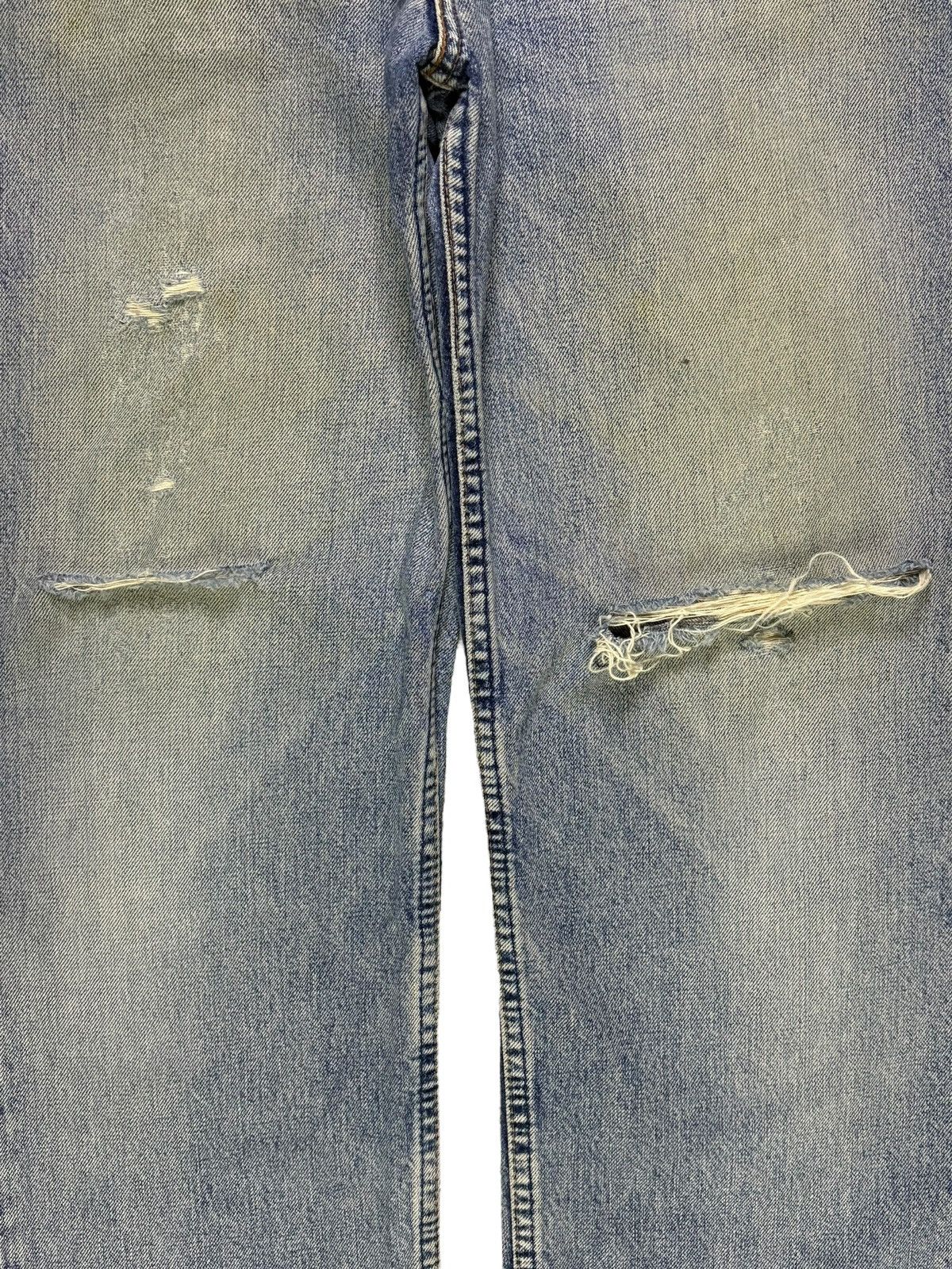 LVC × Levi's × Levi's Vintage Clothing Vintage 90s Levis 503 Mud Wash Distressed Ripped Baggy Jeans Size US 32 / EU 48 - 5 Thumbnail