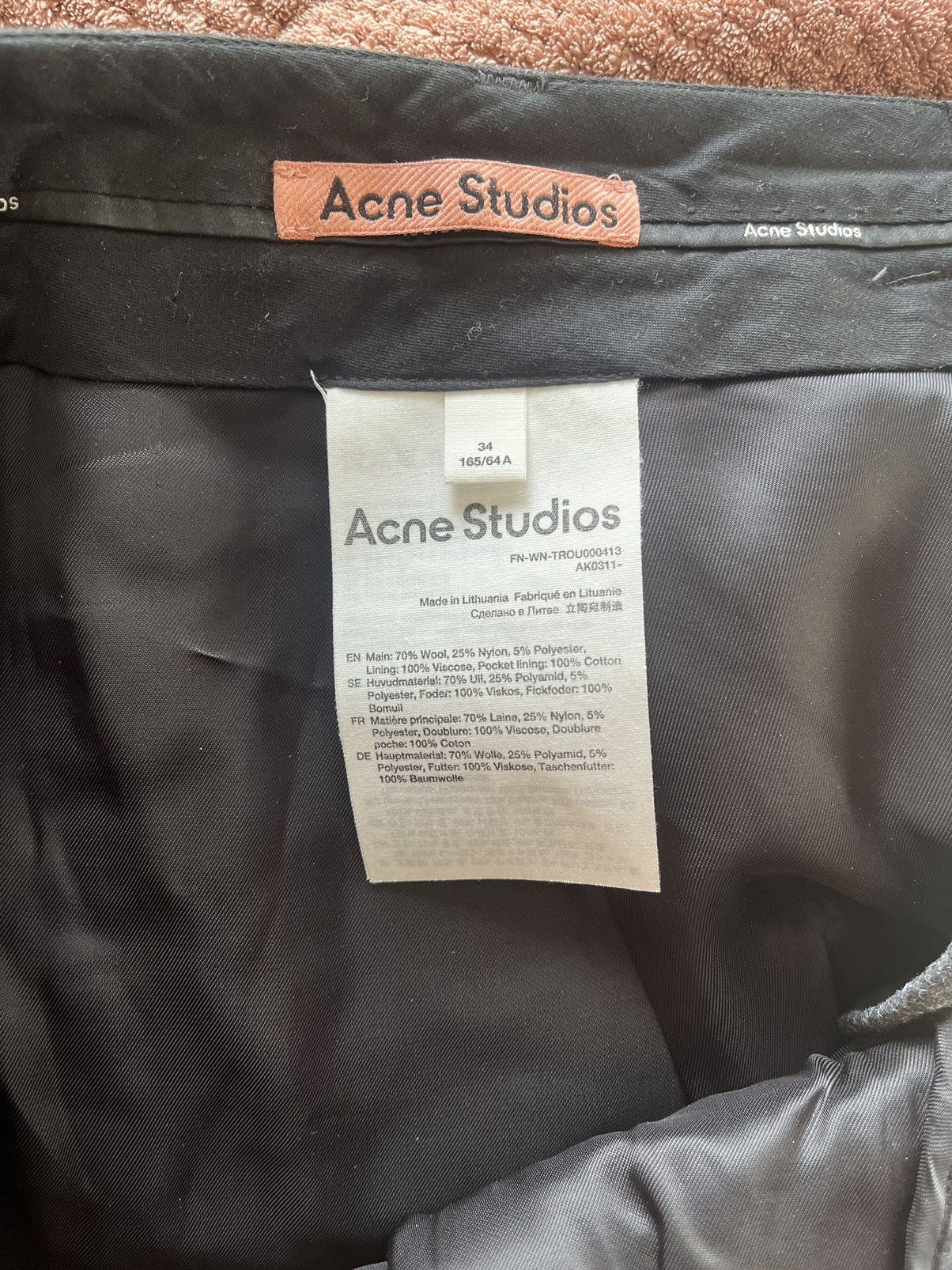 Acne Studios Acne Studios wool pants Size 34" / US 12 / IT 48 - 4 Thumbnail