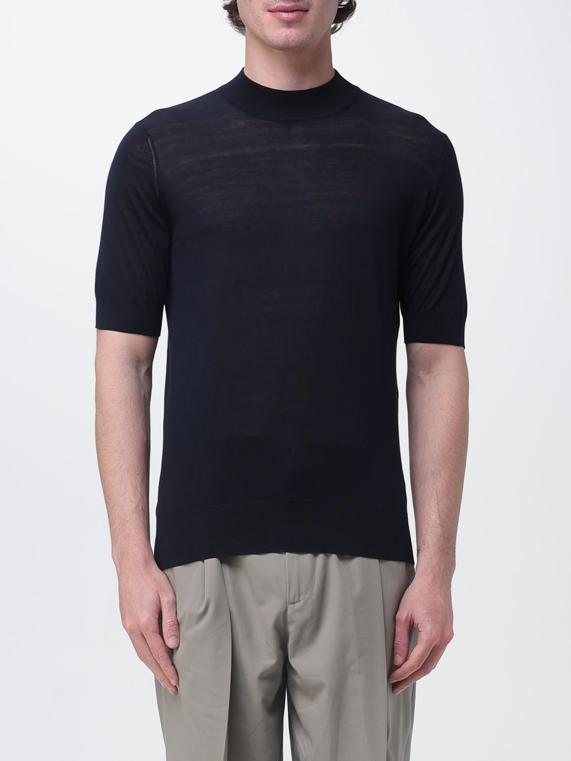 Brunello Cucinelli Brunello Cucinelli Sweater Men Navy Size US M / EU 48-50 / 2 - 1 Thumbnail