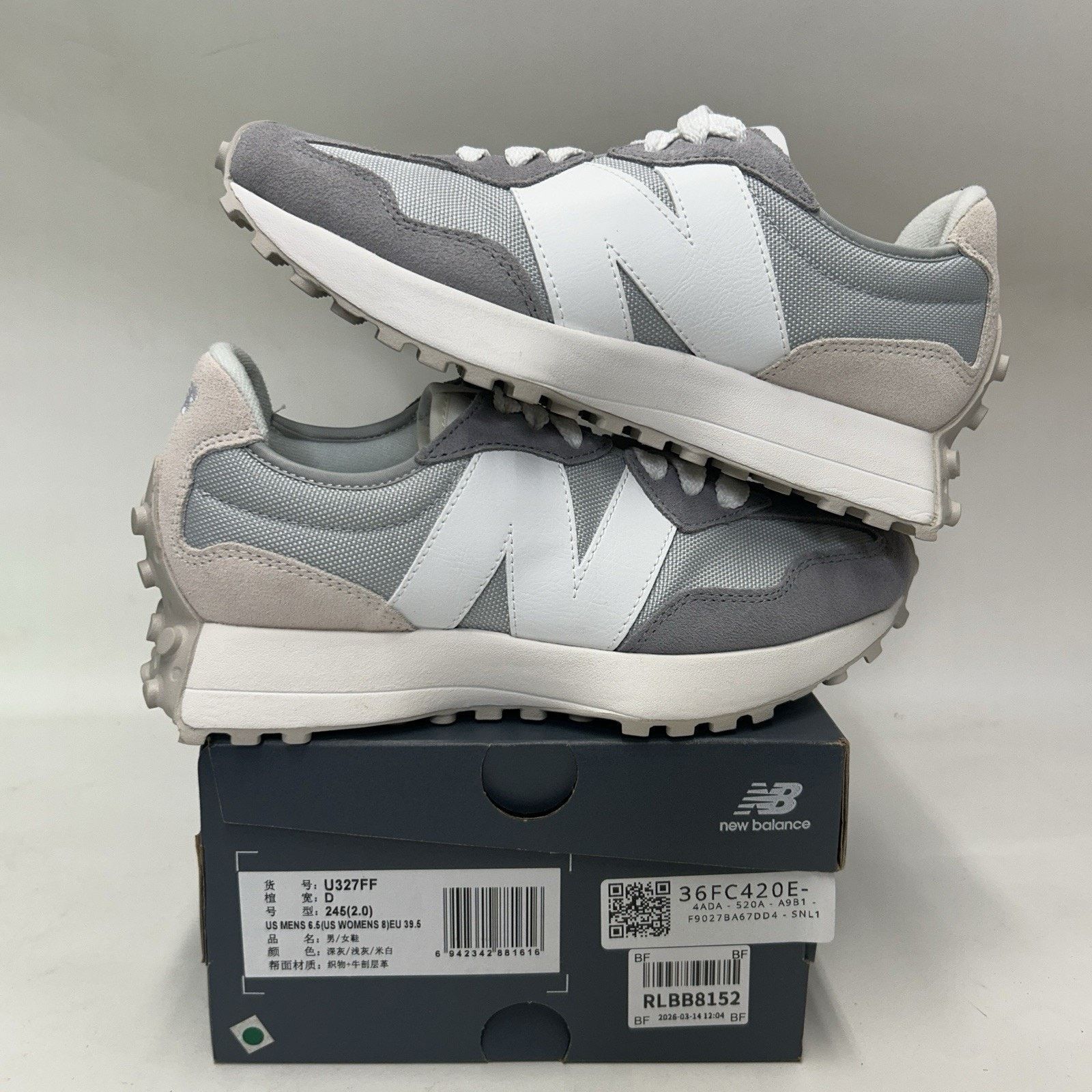 New Balance New Balance 327 “Brighton Grey Sea Salt” U327FF Size US 8 / IT 38 - 1 Thumbnail