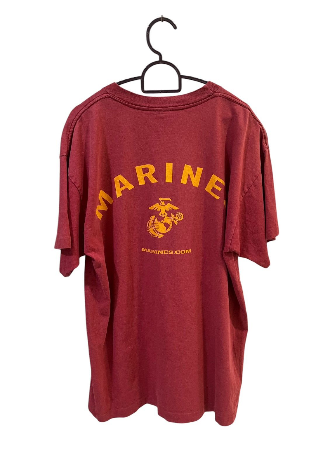 Vintage Vintage 90s Us Army USMC Tshirt Made in USA Size US L / EU 52-54 / 3 - 1 Thumbnail