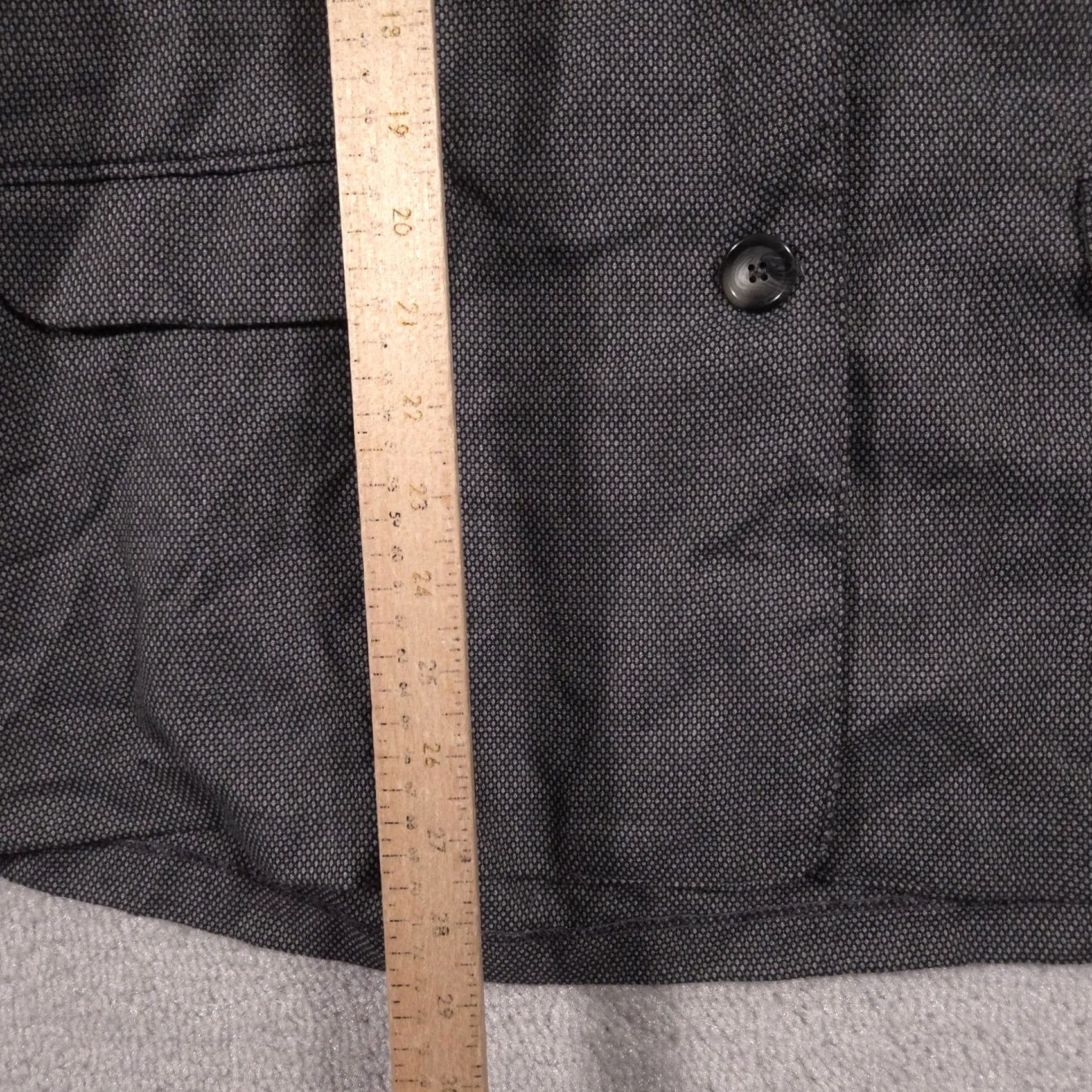 Vintage VINTAGE Alfred Dunner Blazer Womens 24W Gray Polka Dot Two Button Jacket Plus Made USA Size 4XL / US 24-26 - 7 Thumbnail