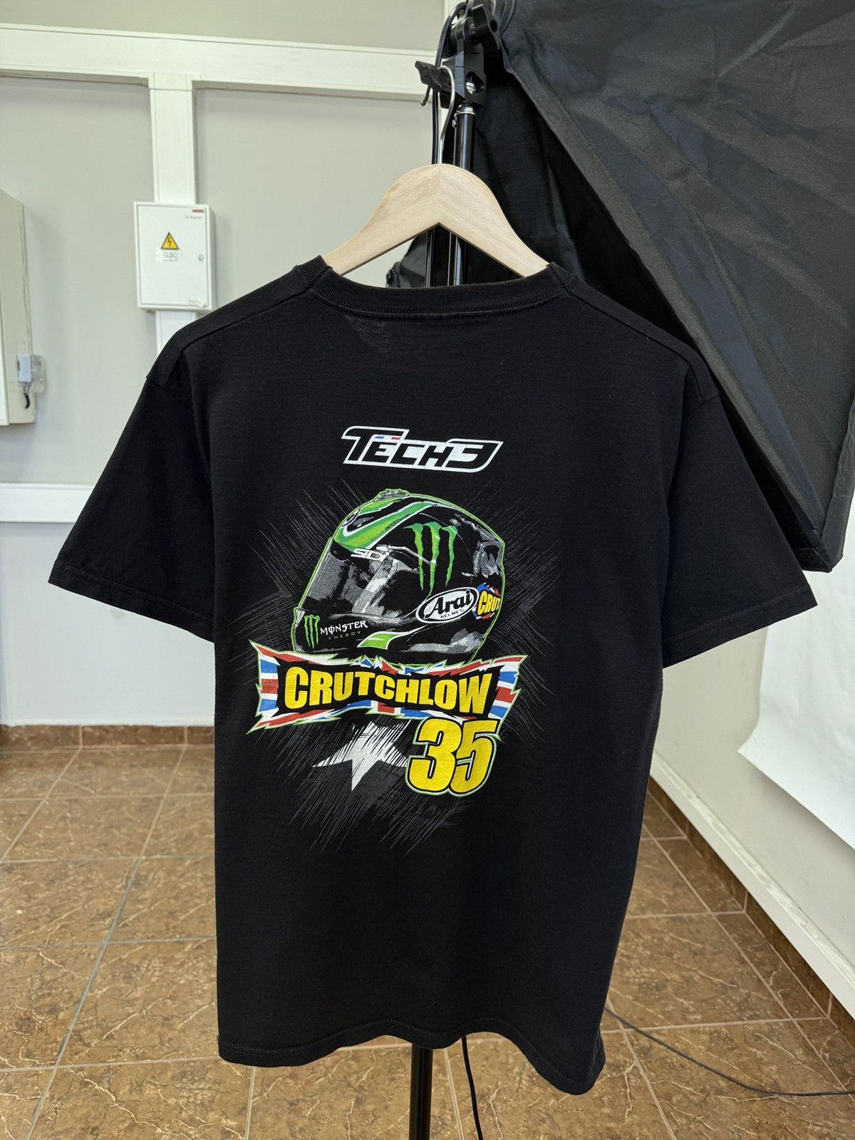 Yamaha 🇬🇧 Vintage Y2K Monster Energy Cal Crutchlow Racing T-Shirt Size US L / EU 52-54 / 3 - 2 Thumbnail