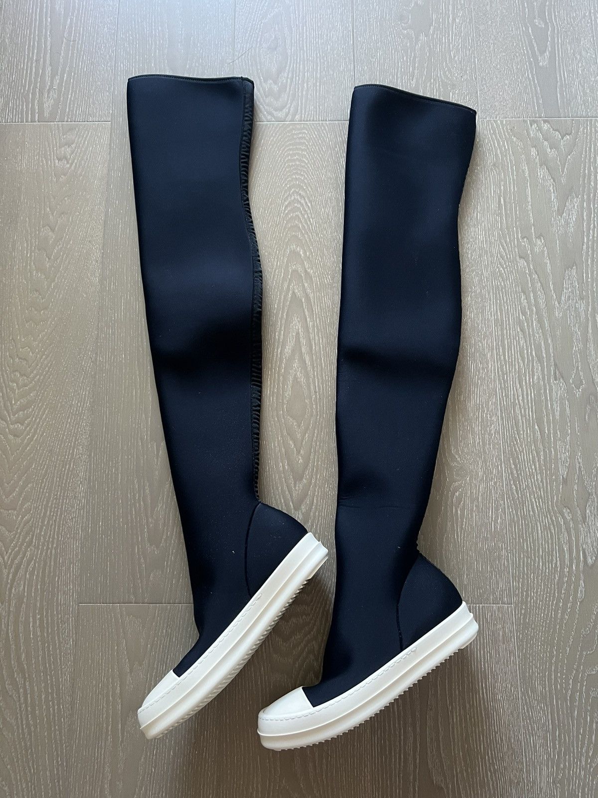 Rick Owens Drkshdw Rick owens drkshdw ramones thigh high sock sz36 Size US 6 / IT 36 - 4 Thumbnail