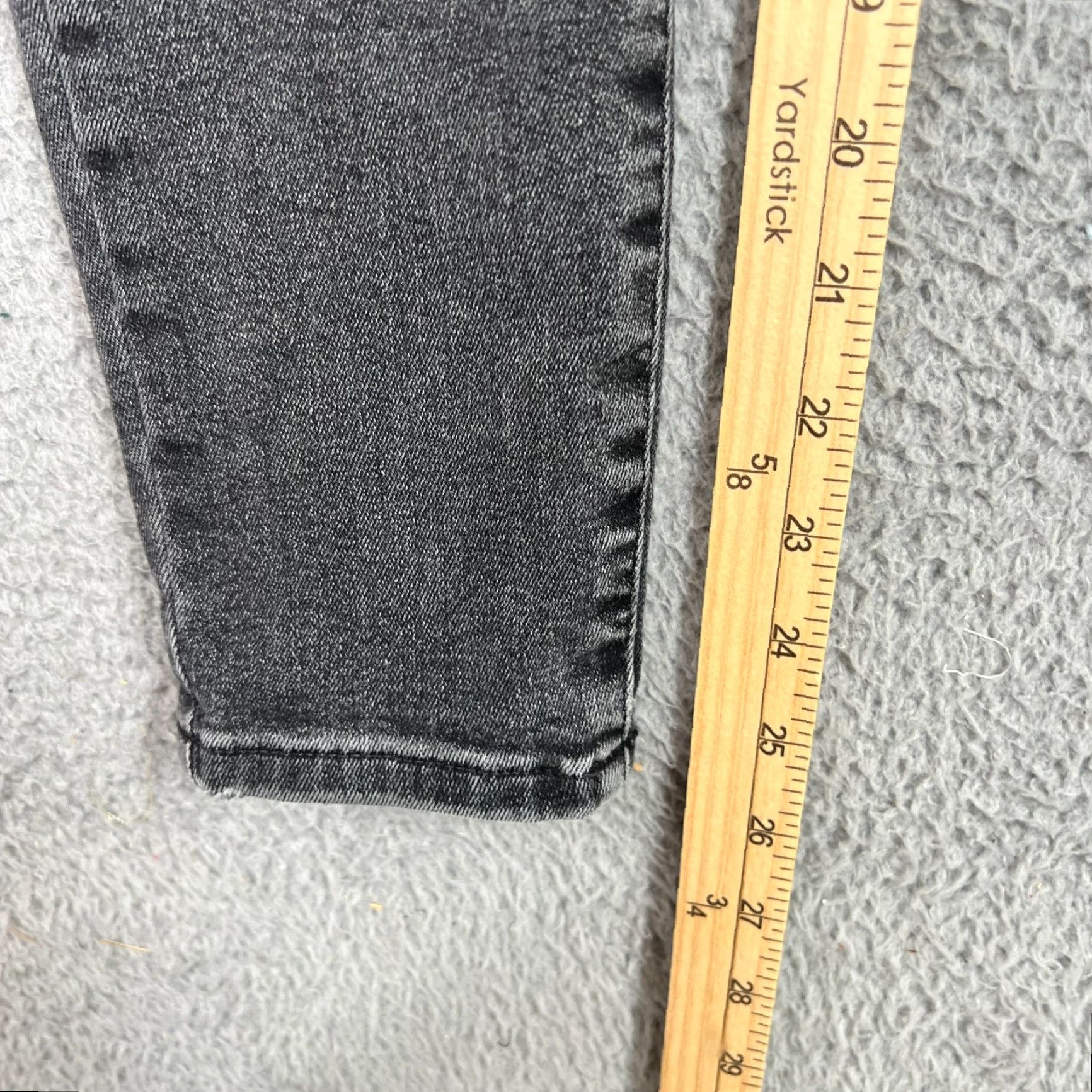 Everlane Everlane High Rise Straight Ankle Jeans Womens 26 Black Denim Size 24" / US 00 / IT 34 - 3 Thumbnail