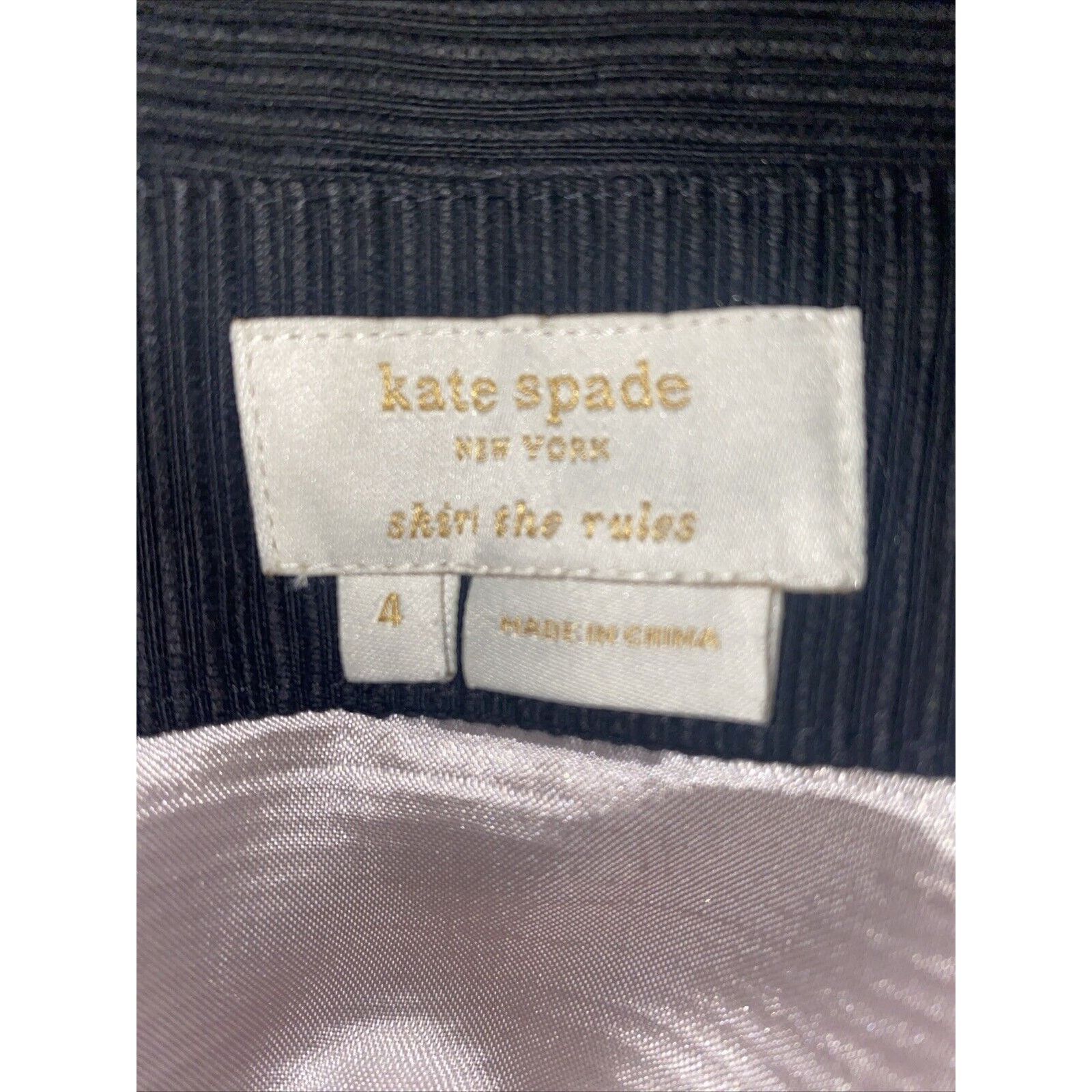 Kate Spade Kate Spade Black Classsic Skirt Paper Bag Top Textured 4 Size 27" / US 4 / IT 40 - 6 Thumbnail