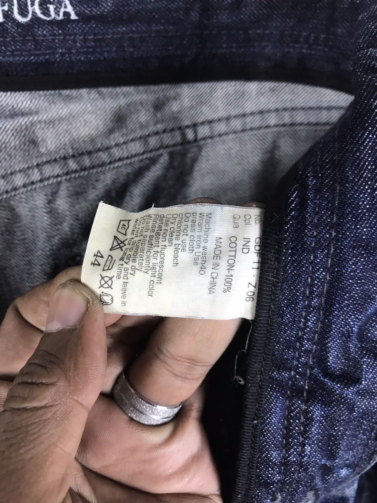 If Six Was Nine 🔥Rare🔥Vintage Gostar De Fuga Denim Jeans Size US 30 / EU 46 - 17 Thumbnail