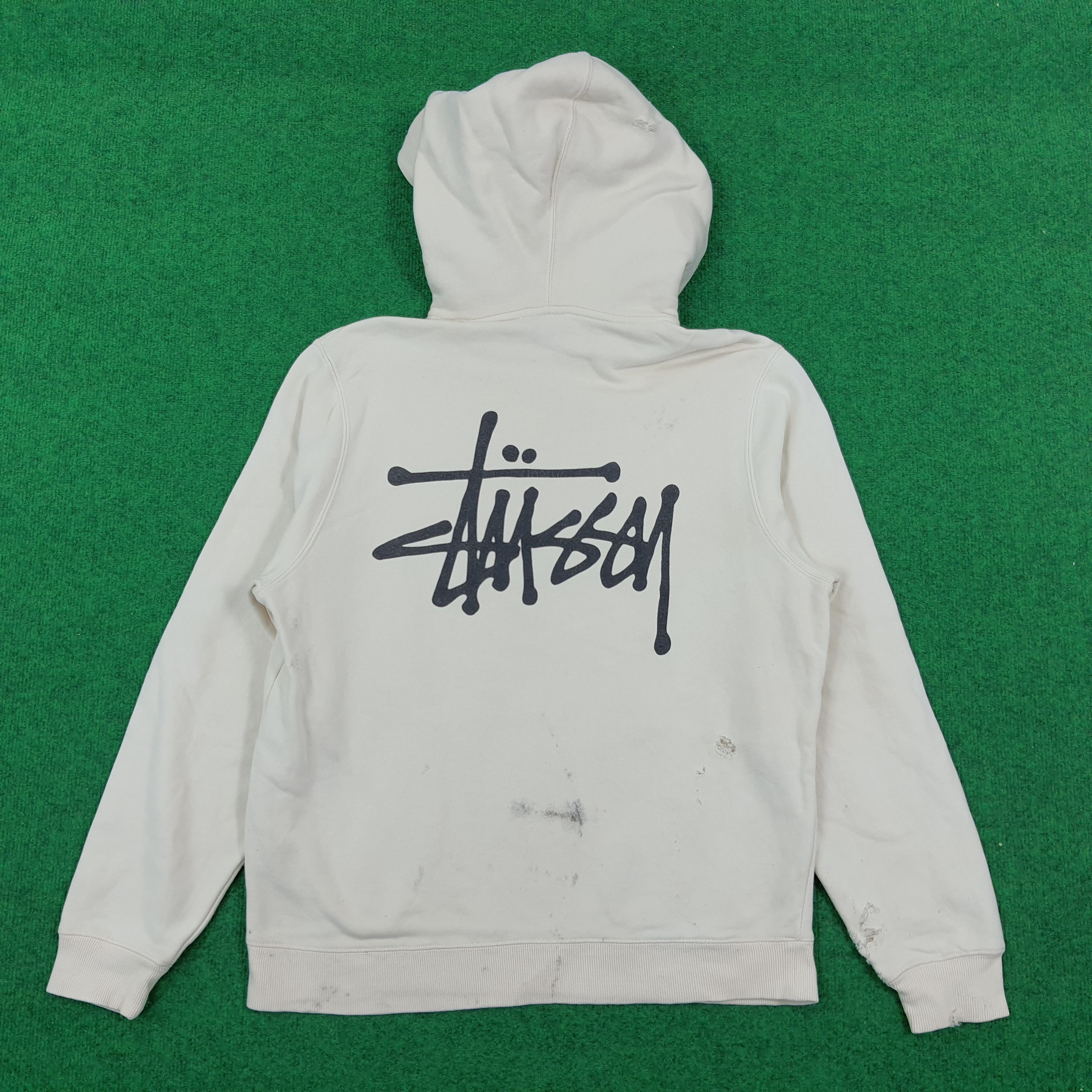 Vintage Stussy Skate Streetwear Distressed Hoodie