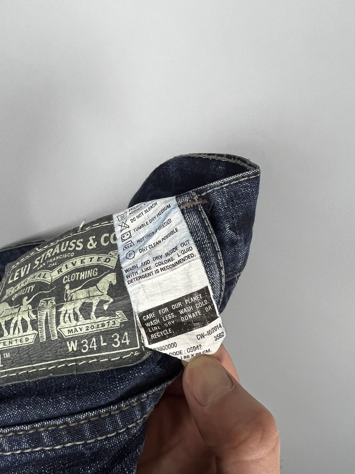 Levi's Vintage Clothing Levis 511 Engineer Jeans Workwear Size US 34 / EU 50 - 9 Thumbnail