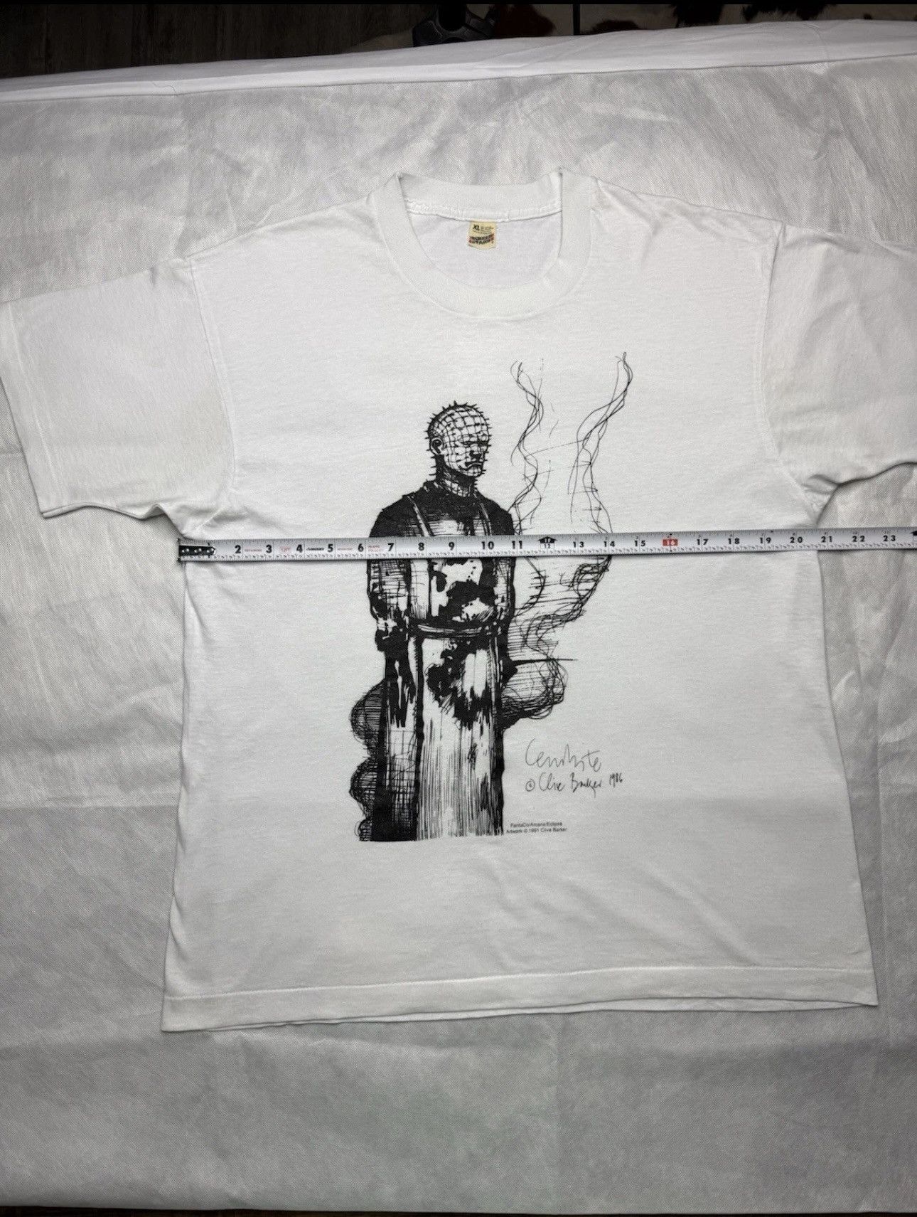 Vintage Title: 1991 Clive Barker Cenobite Tee XL Single Stitch Horro Size US XL / EU 56 / 4 - 9 Thumbnail