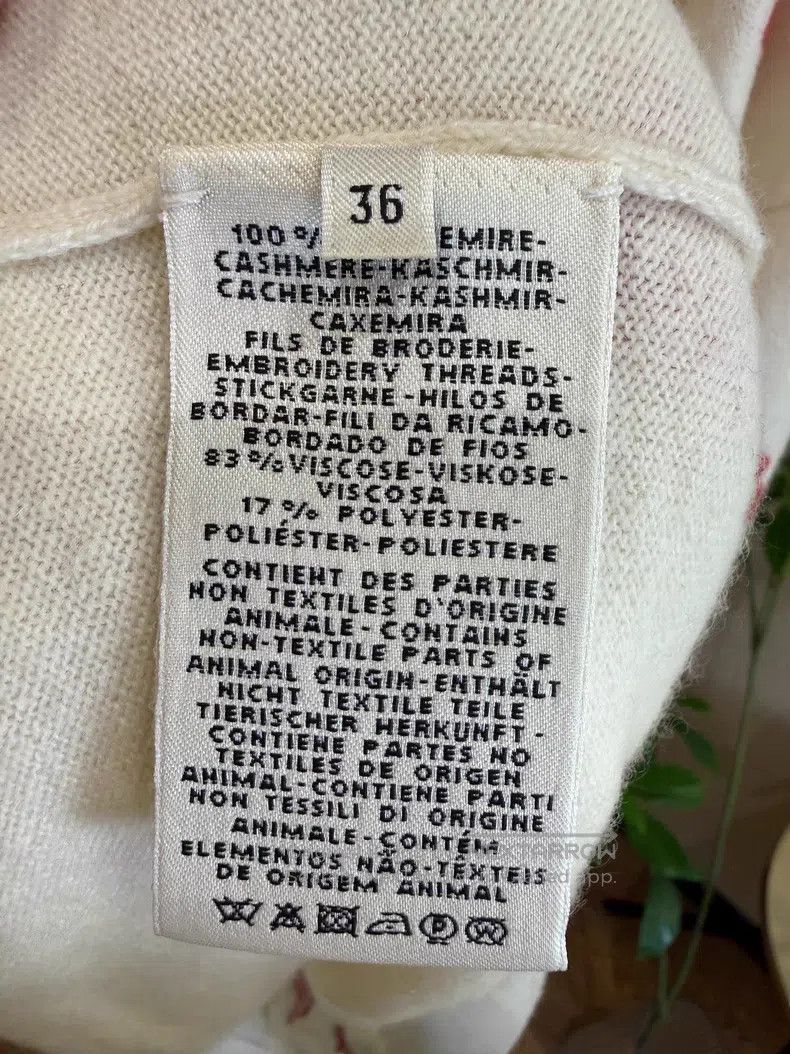 Hermes Hermes Beige Cashmere Open Cardigan with Red Snowman and S Size XS / US 0-2 / IT 36-38 - 6 Thumbnail