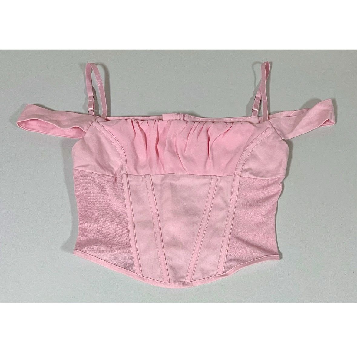 I.AM.GIA I.Am.Gia Pink Off-The-Shoulder Corset Bustier Top Size M 🎀✨ Size M / US 6-8 / IT 42-44 - 2 Thumbnail