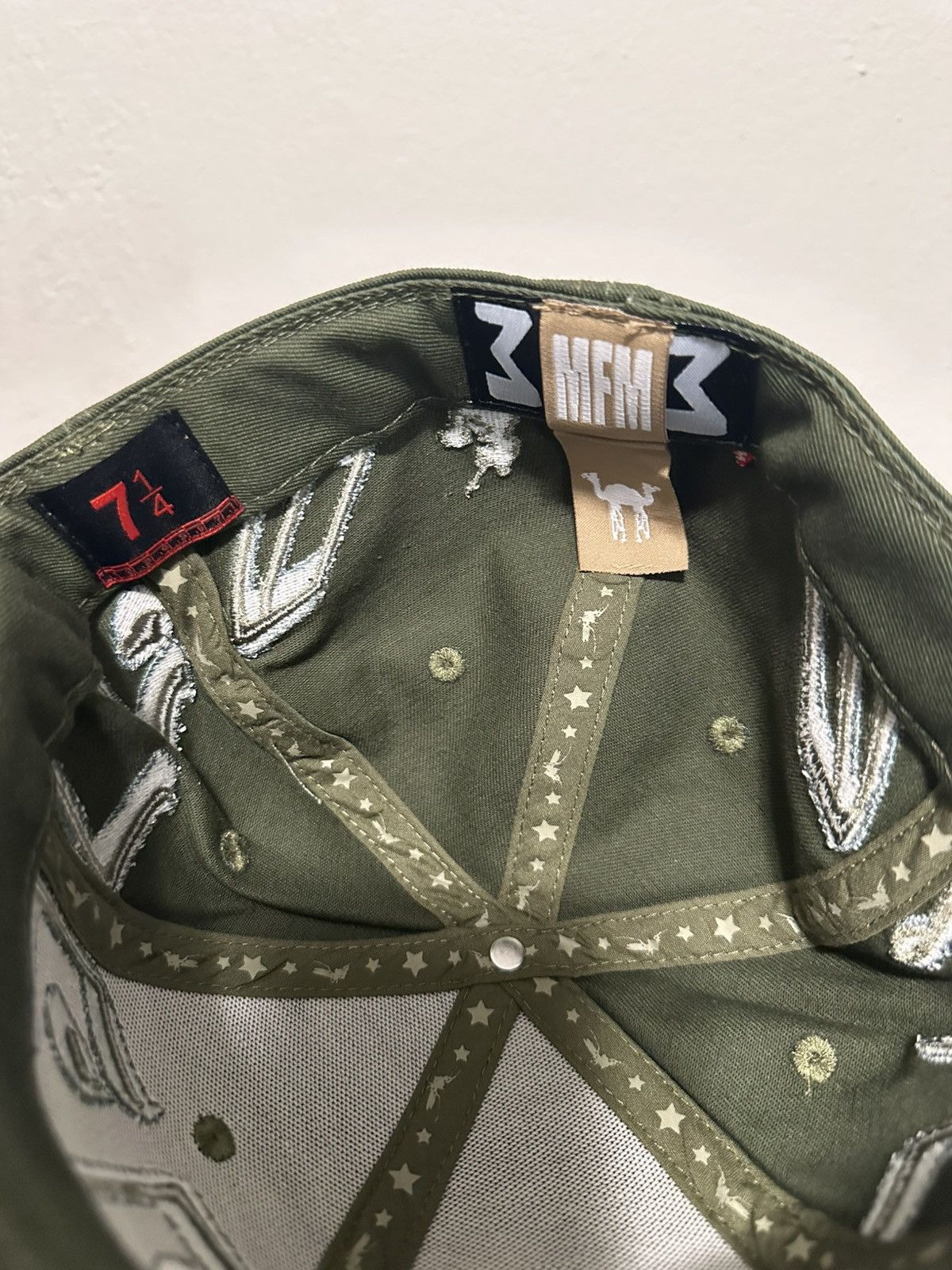 murd333r.fm Murd33r FM 7 1/4 Military Green Fitted Hat Size ONE SIZE - 4 Thumbnail