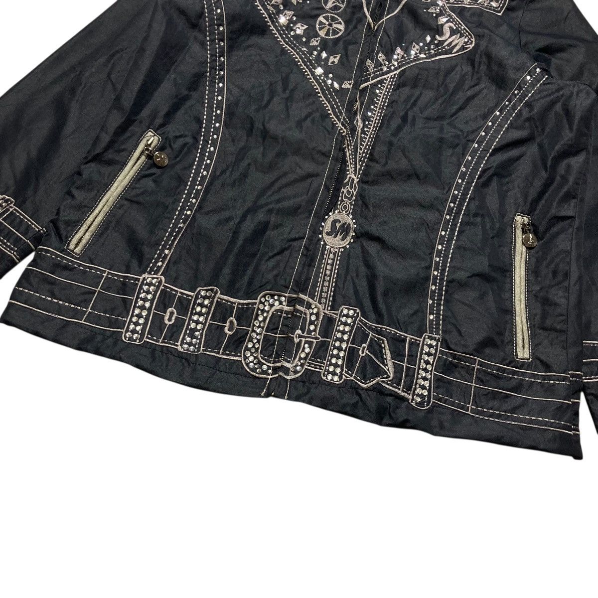 If Six Was Nine SHIMMZNI - Studded Embroidery Design Jacket Vkei Japanese Size M / US 6-8 / IT 42-44 - 4 Thumbnail