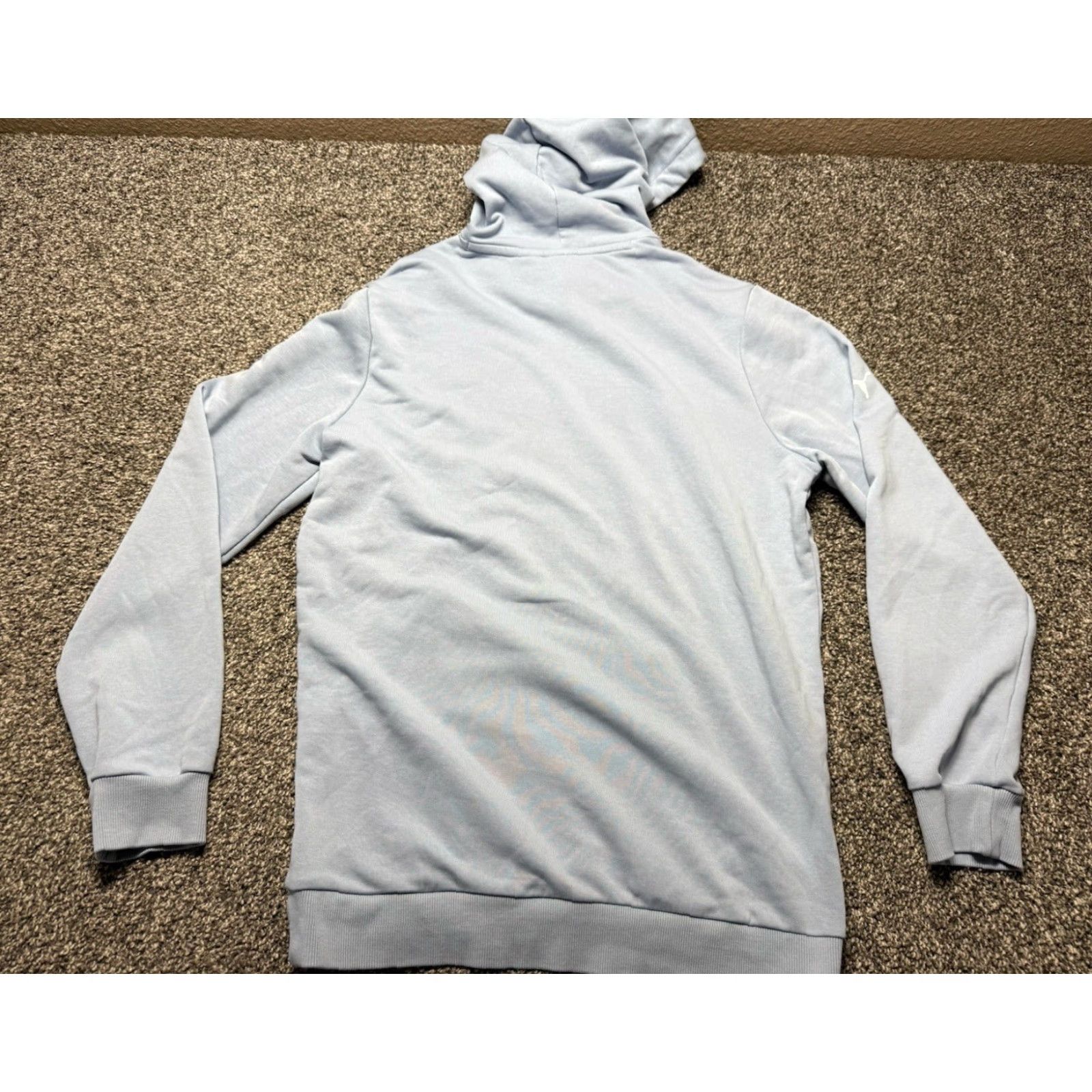 Puma PUMA BMW Hoodie Mens S Blue Pullover Sweatshirt Fleece M3 Logo Drawstring Pockets Athletic Casual Size US S / EU 44-46 / 1 - 2 Thumbnail