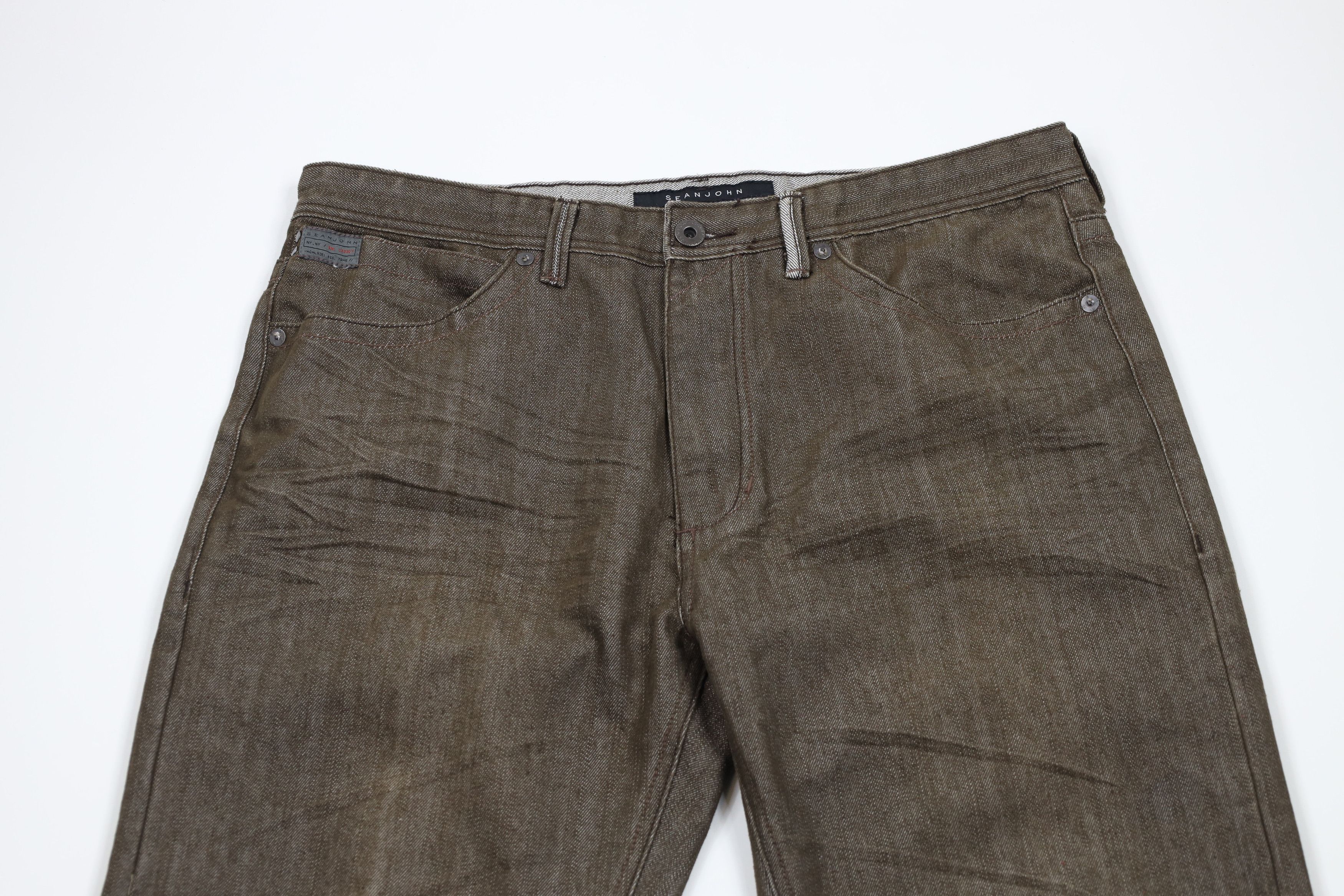 Sean John × Vintage Vintage 90s Y2K Sean John Fit Wide Leg Denim Jeans Brown Size US 36 / EU 52 - 2 Thumbnail