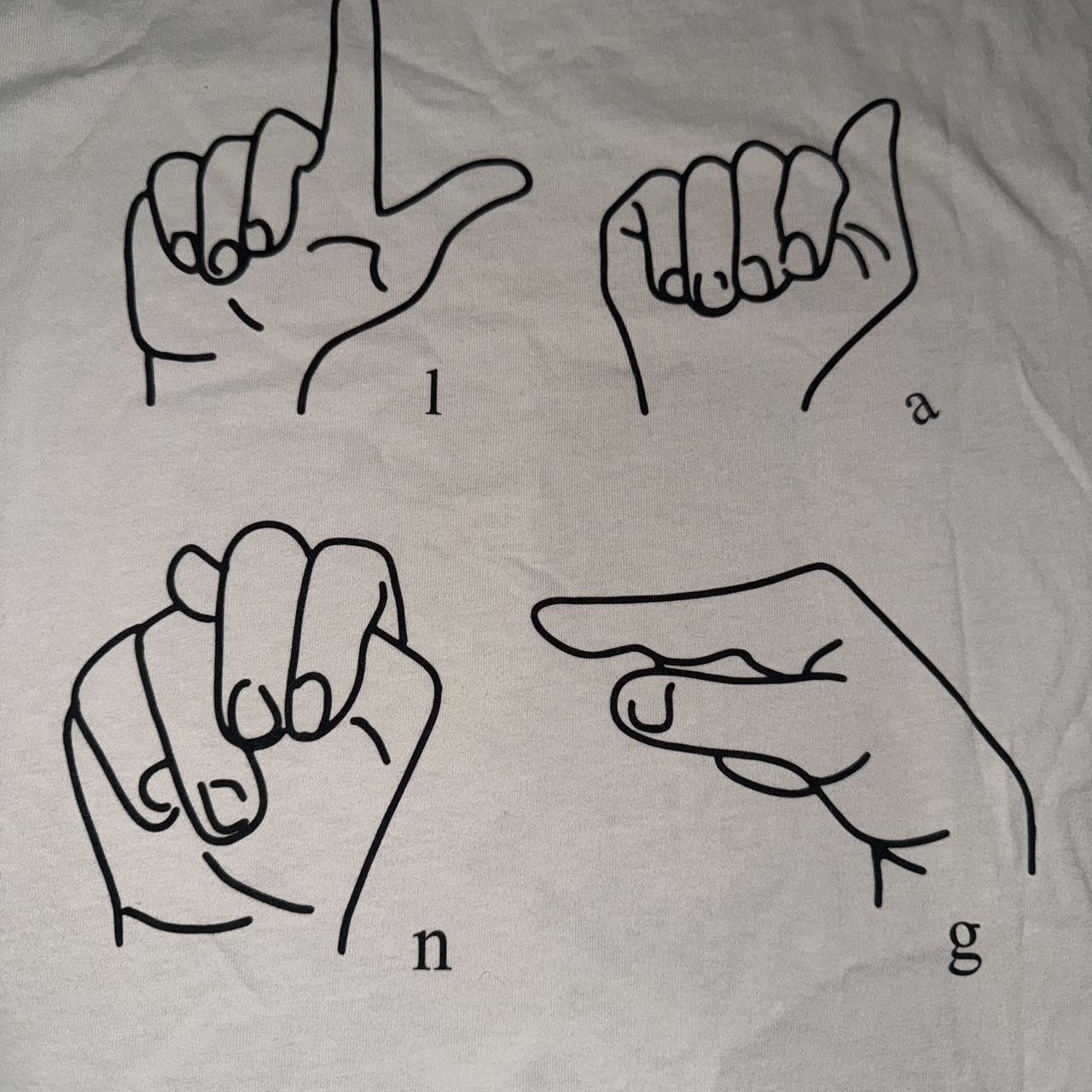pgLang Pglang Sign Language Tshirt Size US L / EU 52-54 / 3 - 2 Thumbnail