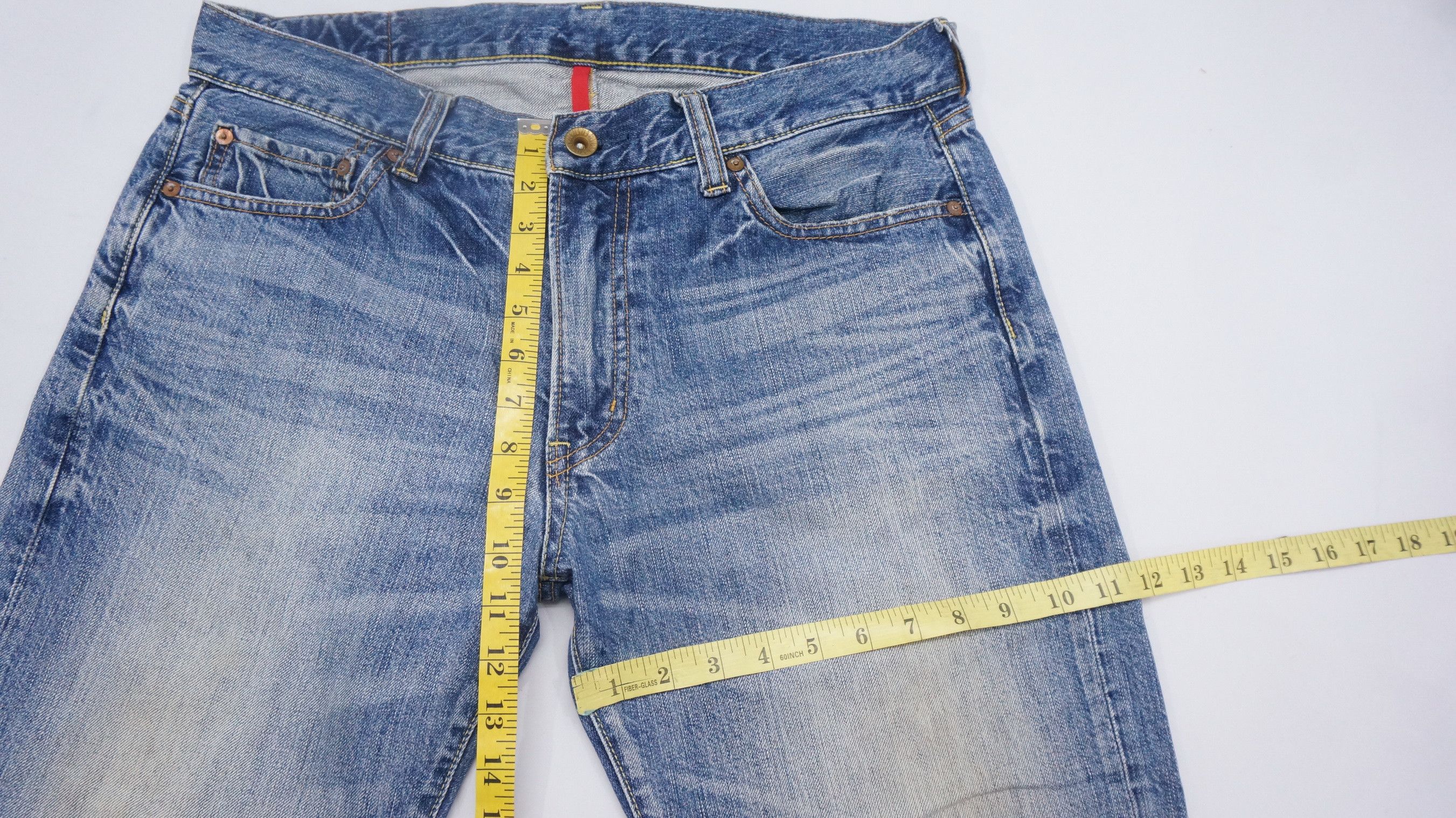 Japanese Brand Uniqlo Jeans UJ S002 Regular Straight Fit Blue Jeans W35 Size US 35 - 7 Thumbnail