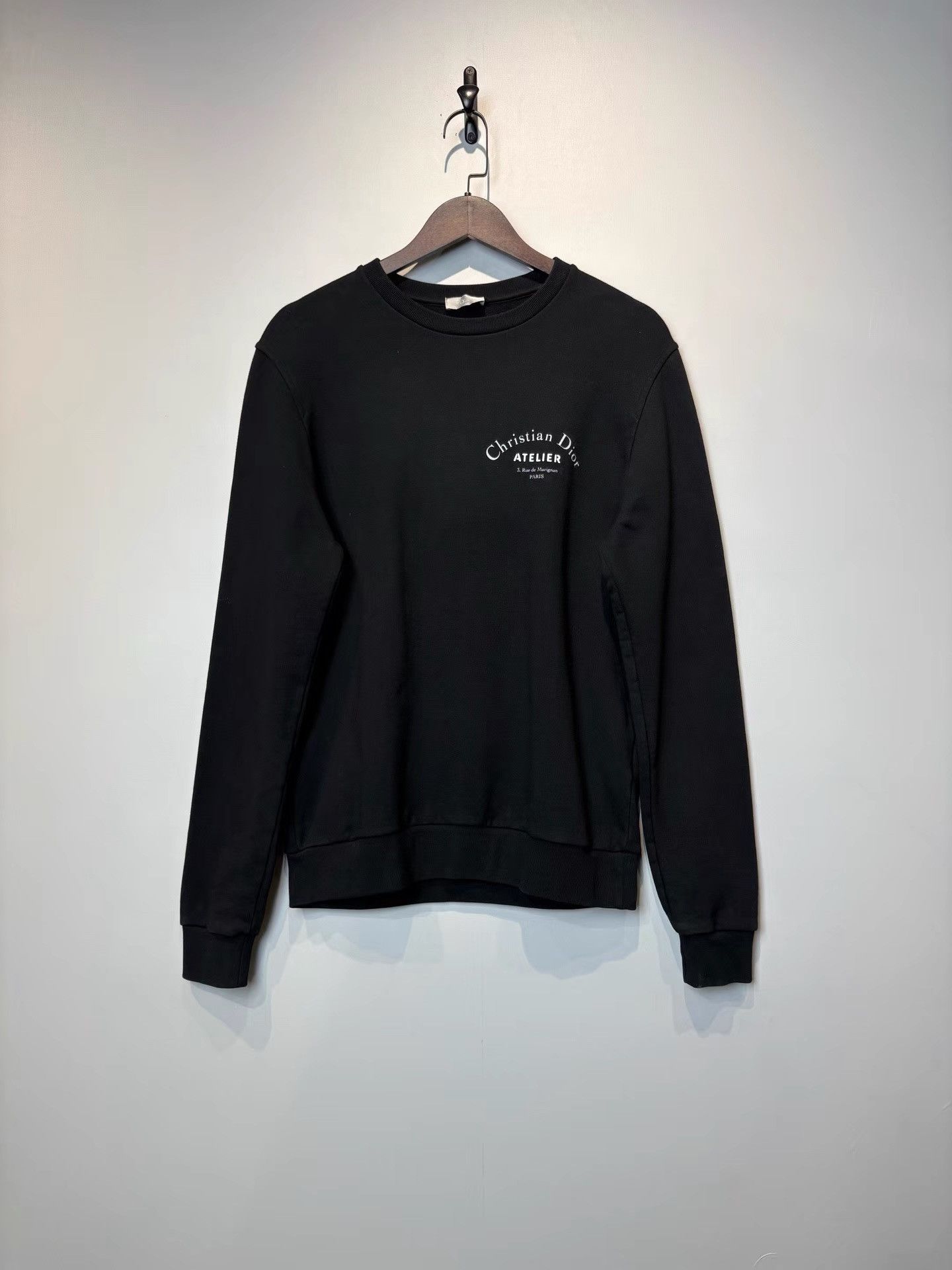 Dior Dior Atelier Logo Black Washed Vintage Crew Sweatshirt K36 Size US M / EU 48-50 / 2 - 1 Thumbnail