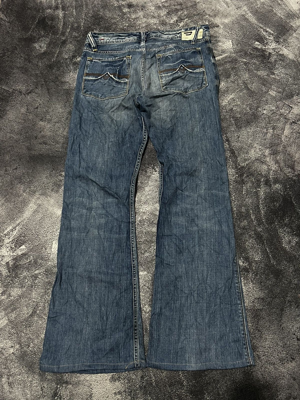 Diesel Vintage Diesel Zaf Flare Y2k Jeans Size US 33 - 2 Thumbnail