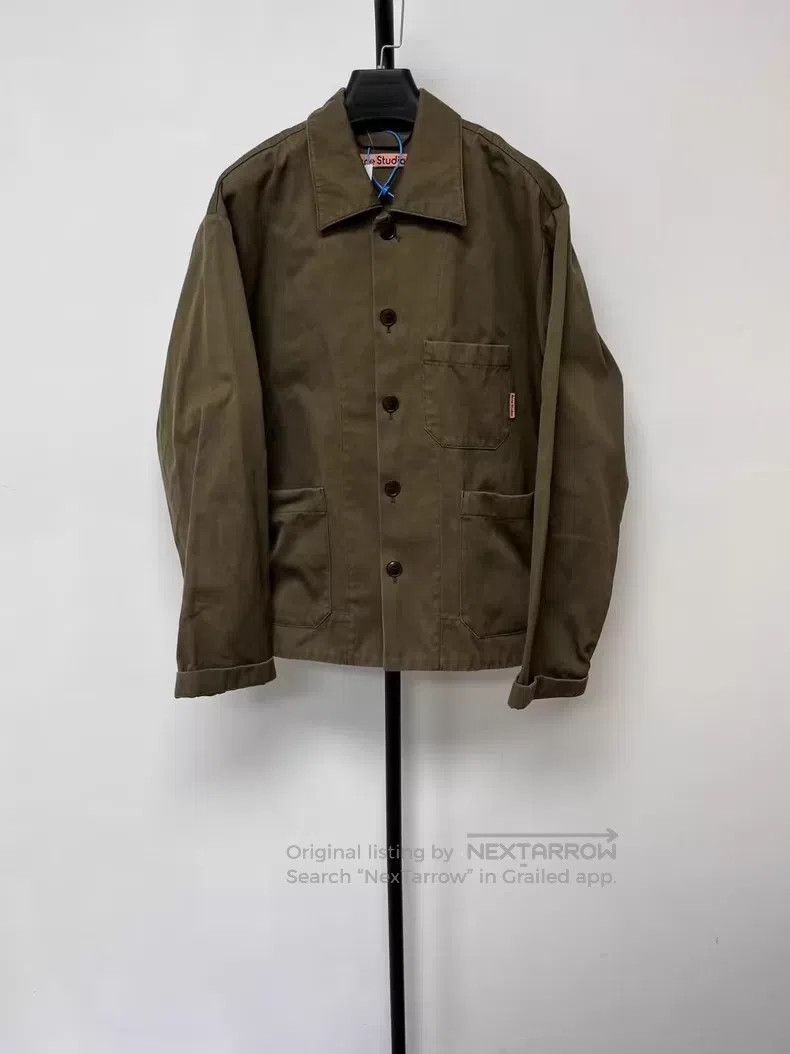 Acne Studios Acne Studios Solid color lapel single-breasted pocket shir Size US S / EU 44-46 / 1 - 1 Thumbnail
