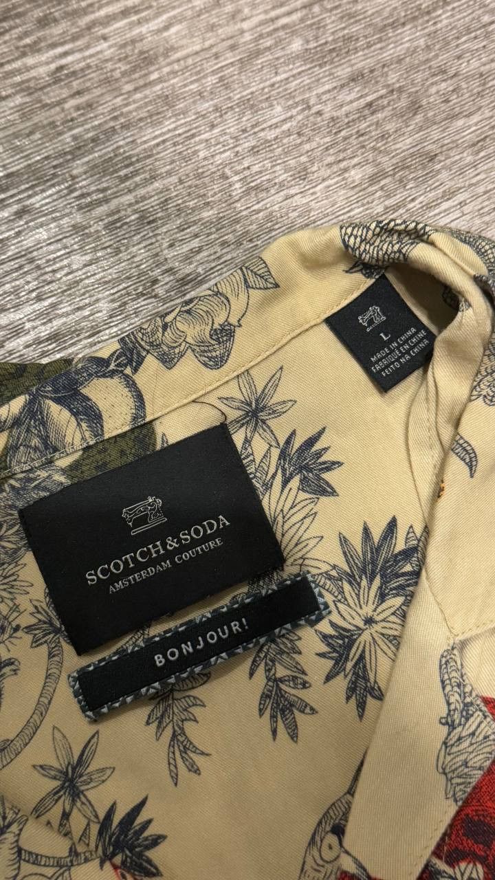 Scotch & Soda Scotch & Soda Paris Getaway AOP Camp Collar Shirt L Size US L / EU 52-54 / 3 - 3 Thumbnail